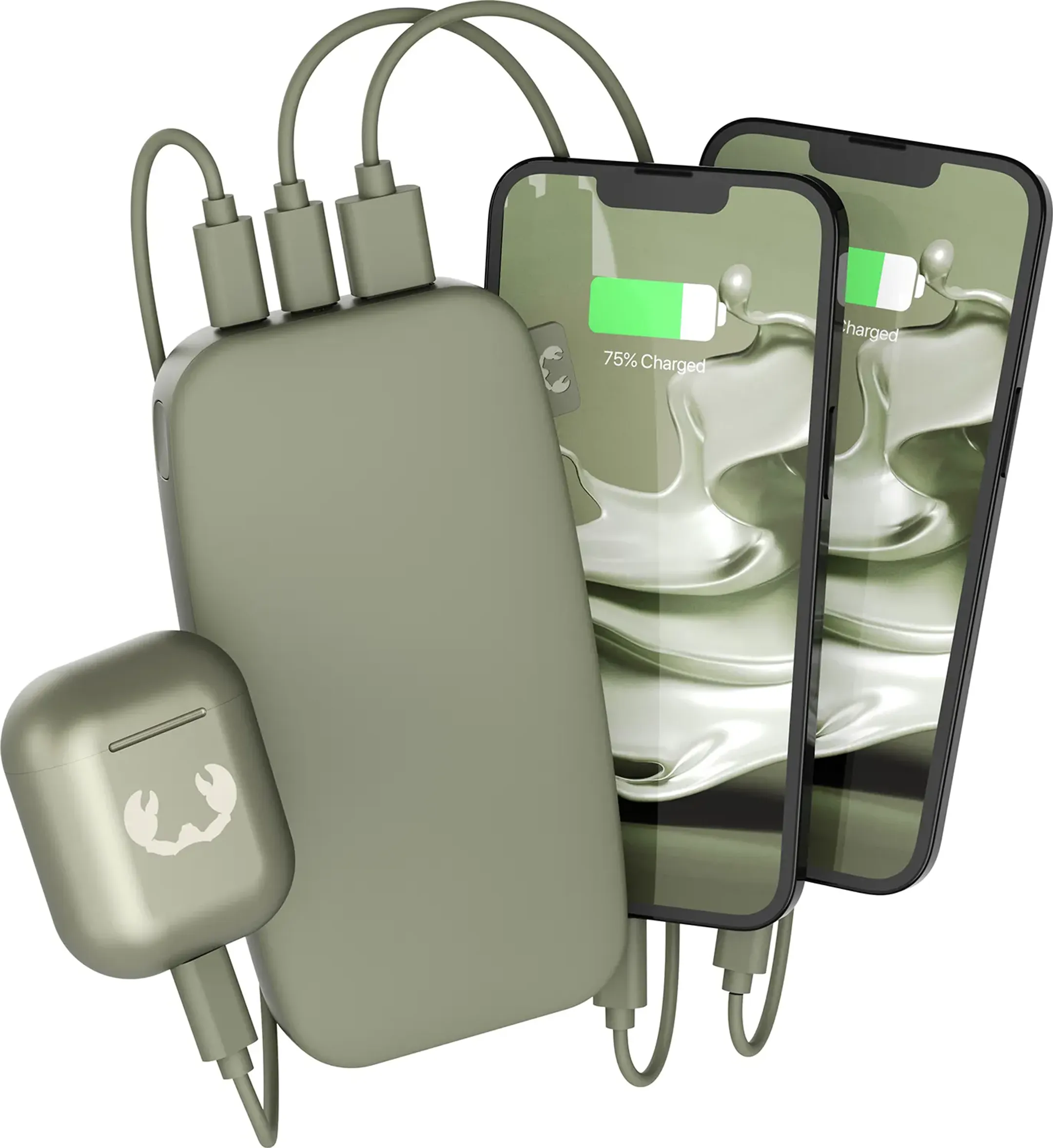 Fresh 'n Rebel Batterie externe USB C 18.000 mAh avec 20 W Power Delivery - Dried Green image