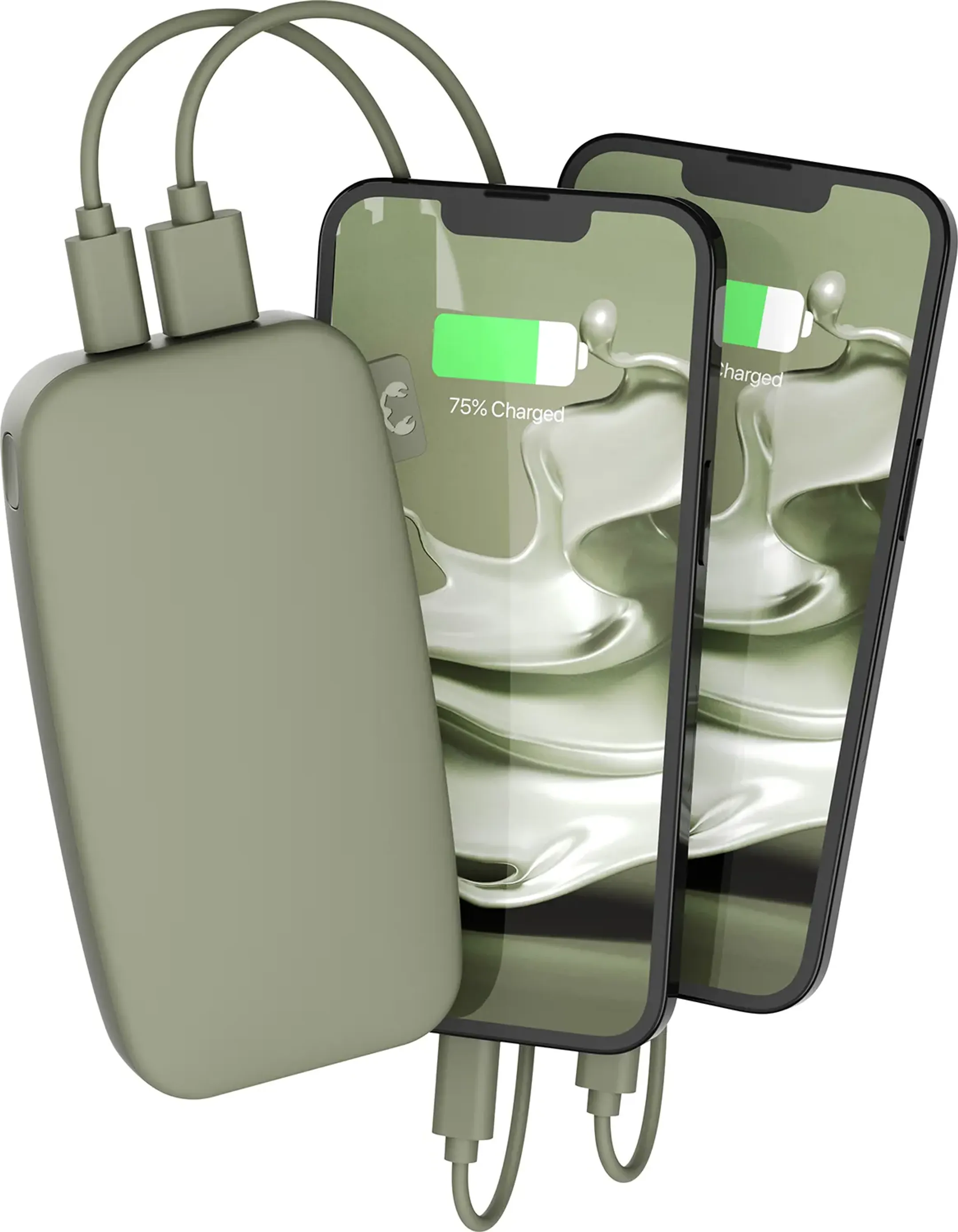 Fresh 'n Rebel Batterie externe USB C 12.000 mAh avec 20 W Power Delivery - Dried Green image