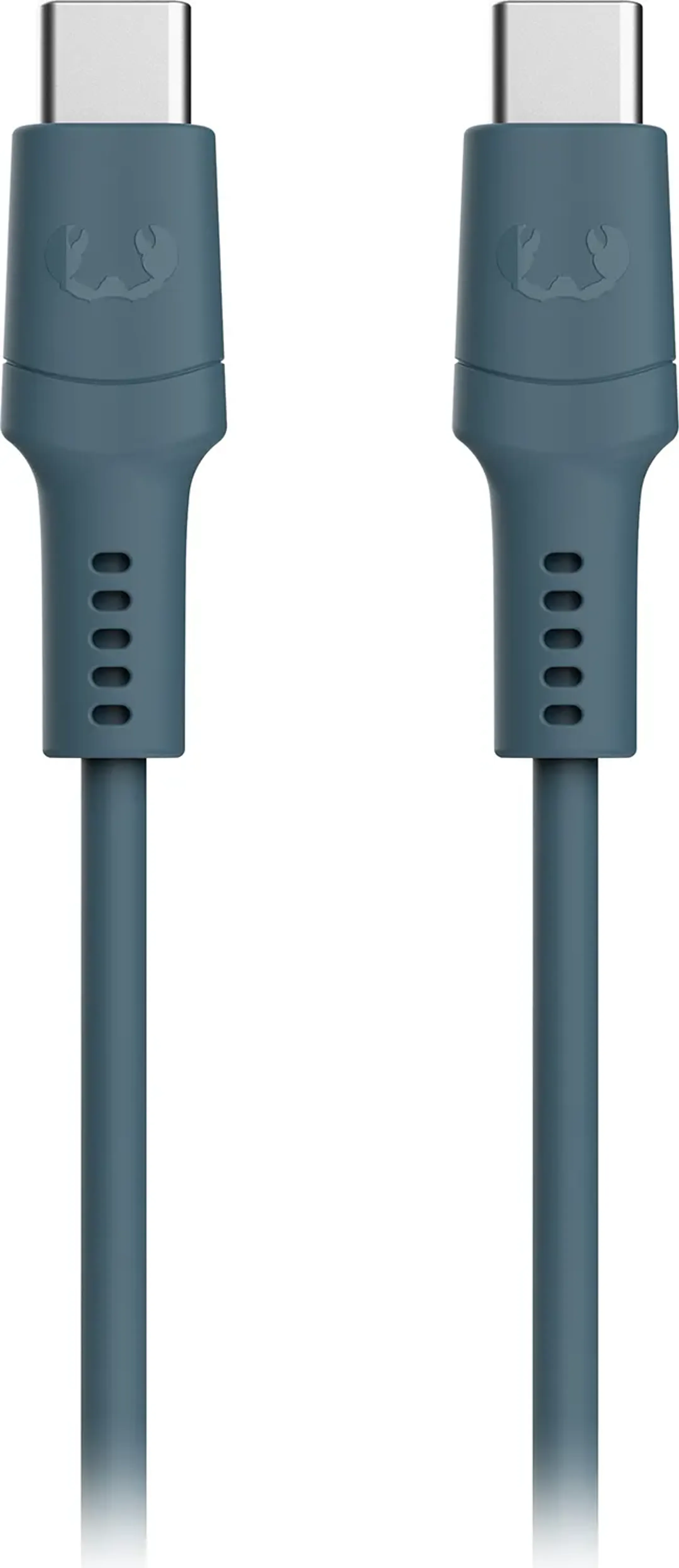 Fresh 'n Rebel 45 W USB A en USB C Mini netstroomlader met Power Delivery + USB C-kabel - Dive Blue - 2 m. image