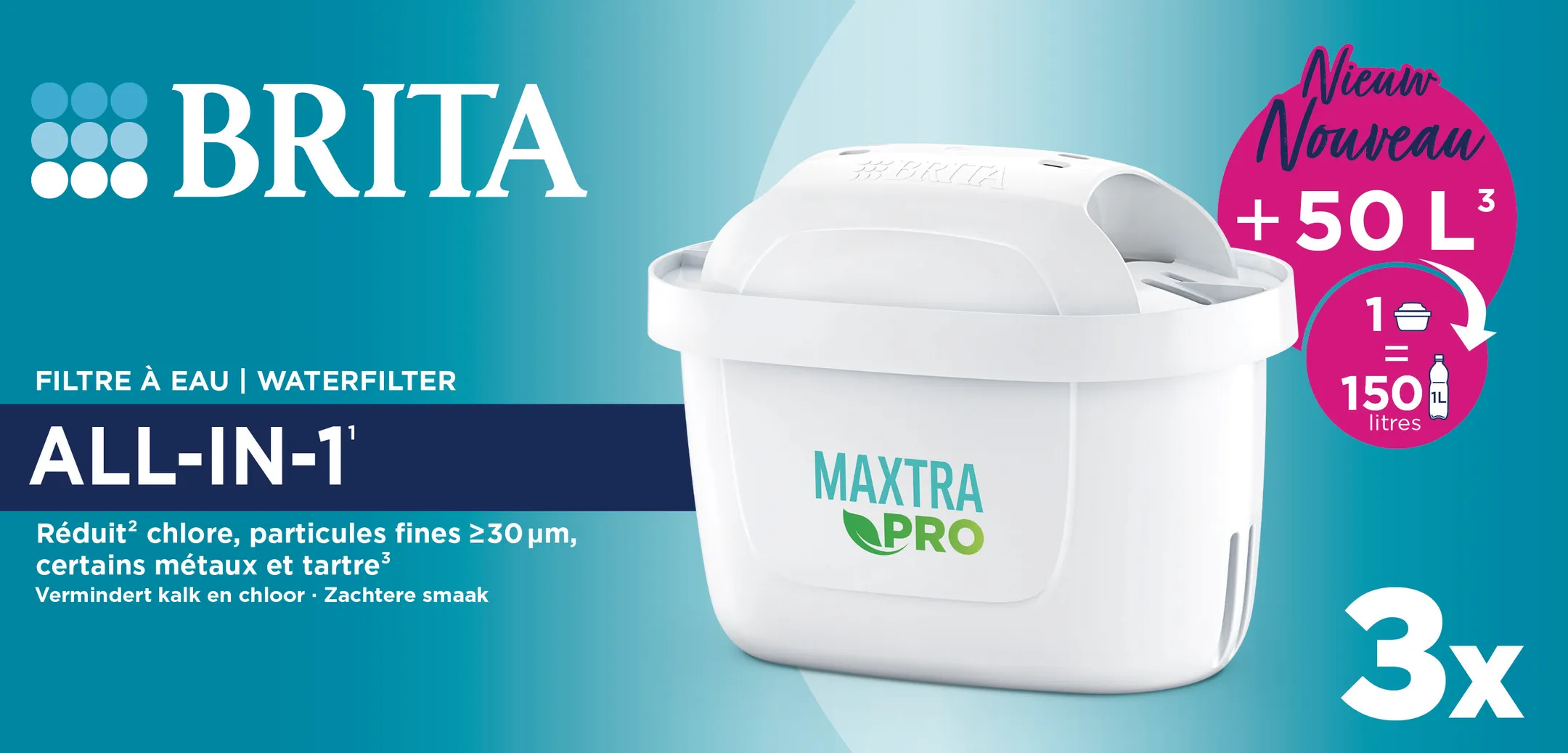 Brita Cartouche filtrante MAXTRA PRO ALL-IN-1 3-Pack image