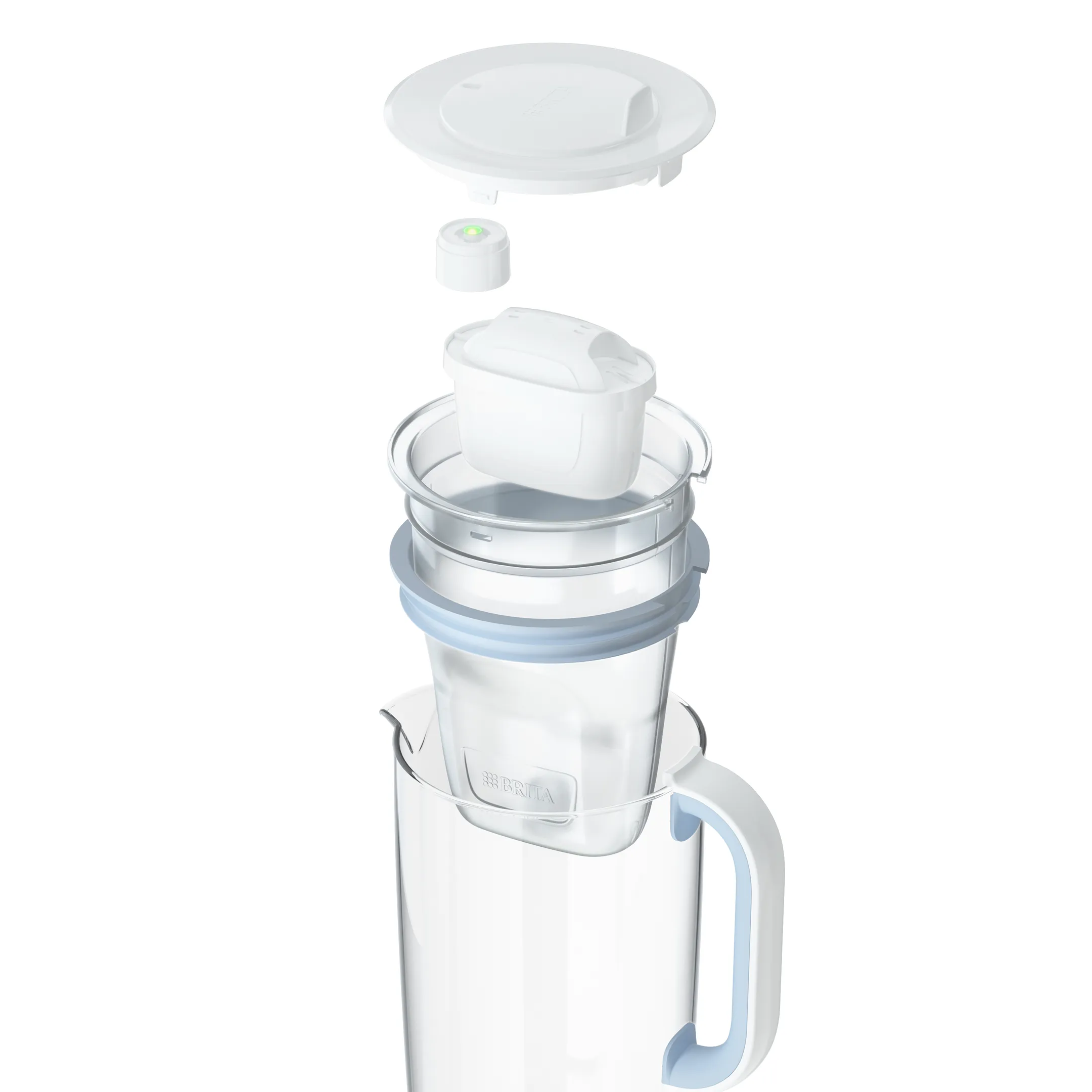 Brita Carafe filtrante en Verre light blue image