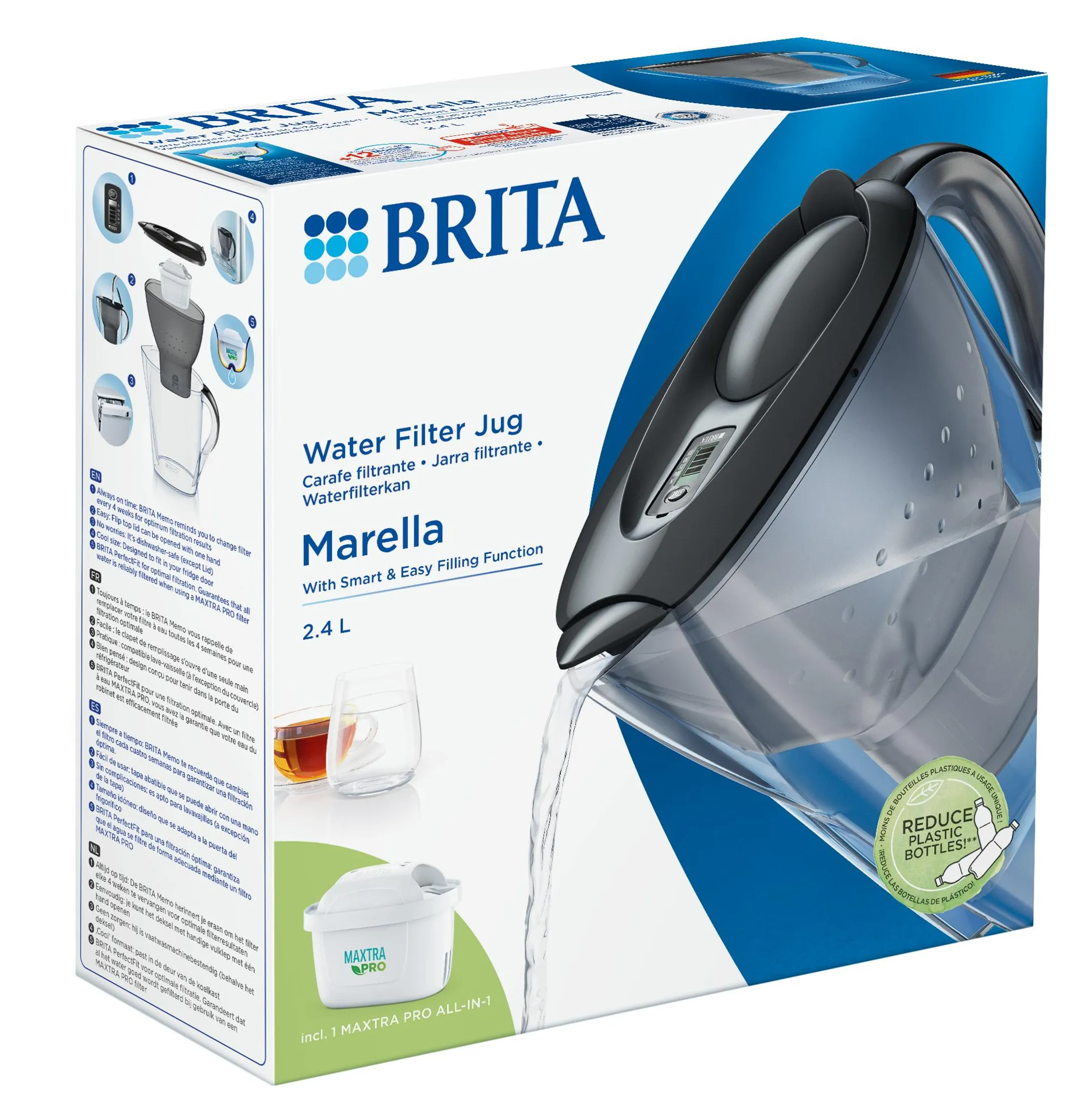 Brita Waterfilterkan Marella Cool graphite image