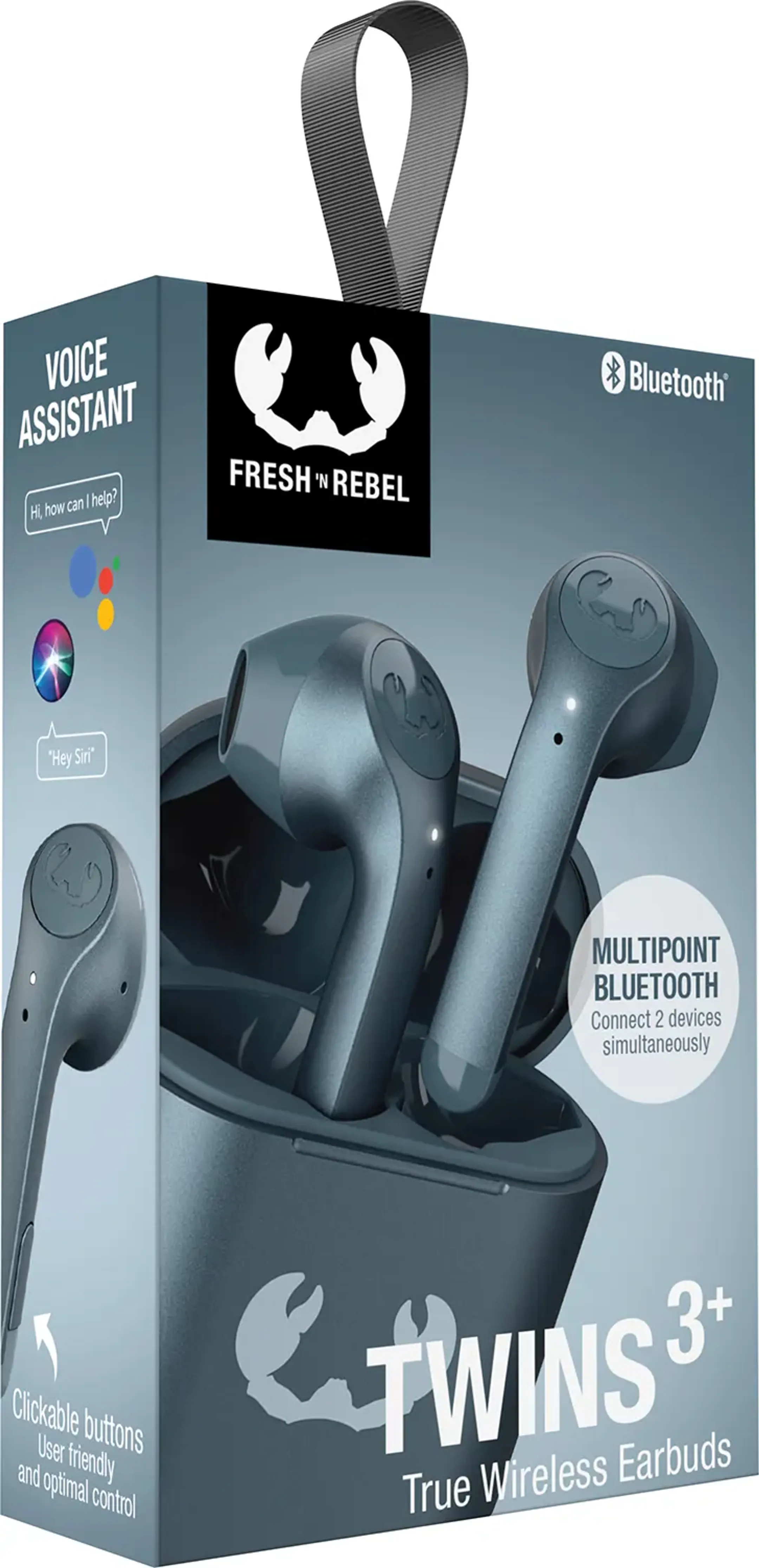 Fresh 'n Rebel Twins 3+ draadloze oortjes - Dive Blue image