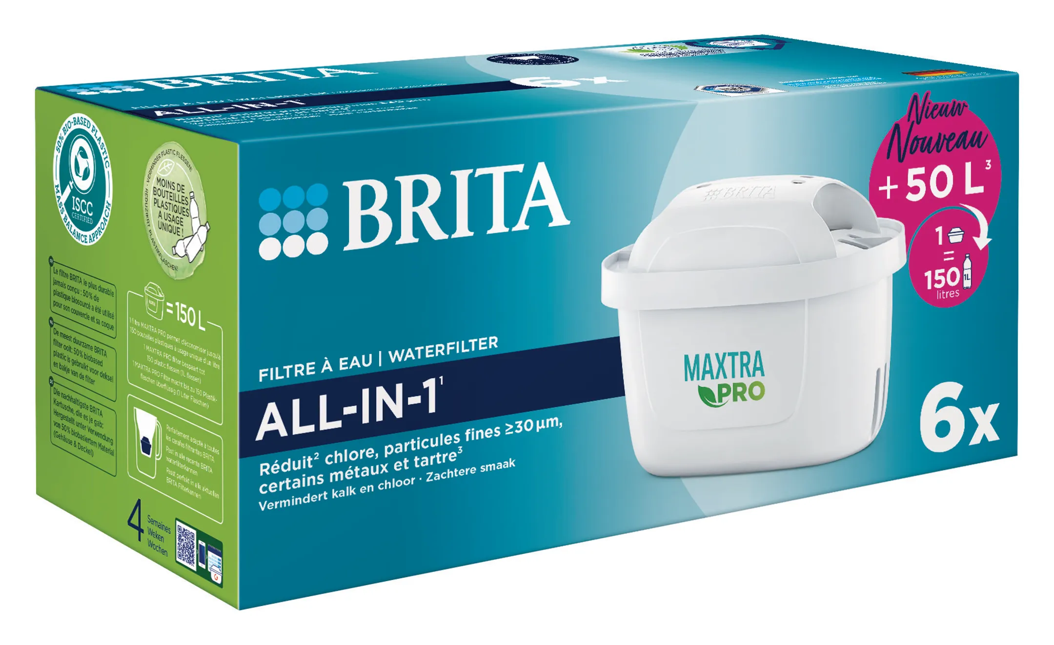 Brita Waterfilterpatroon MAXTRA PRO ALL-IN-1 6-Pack image