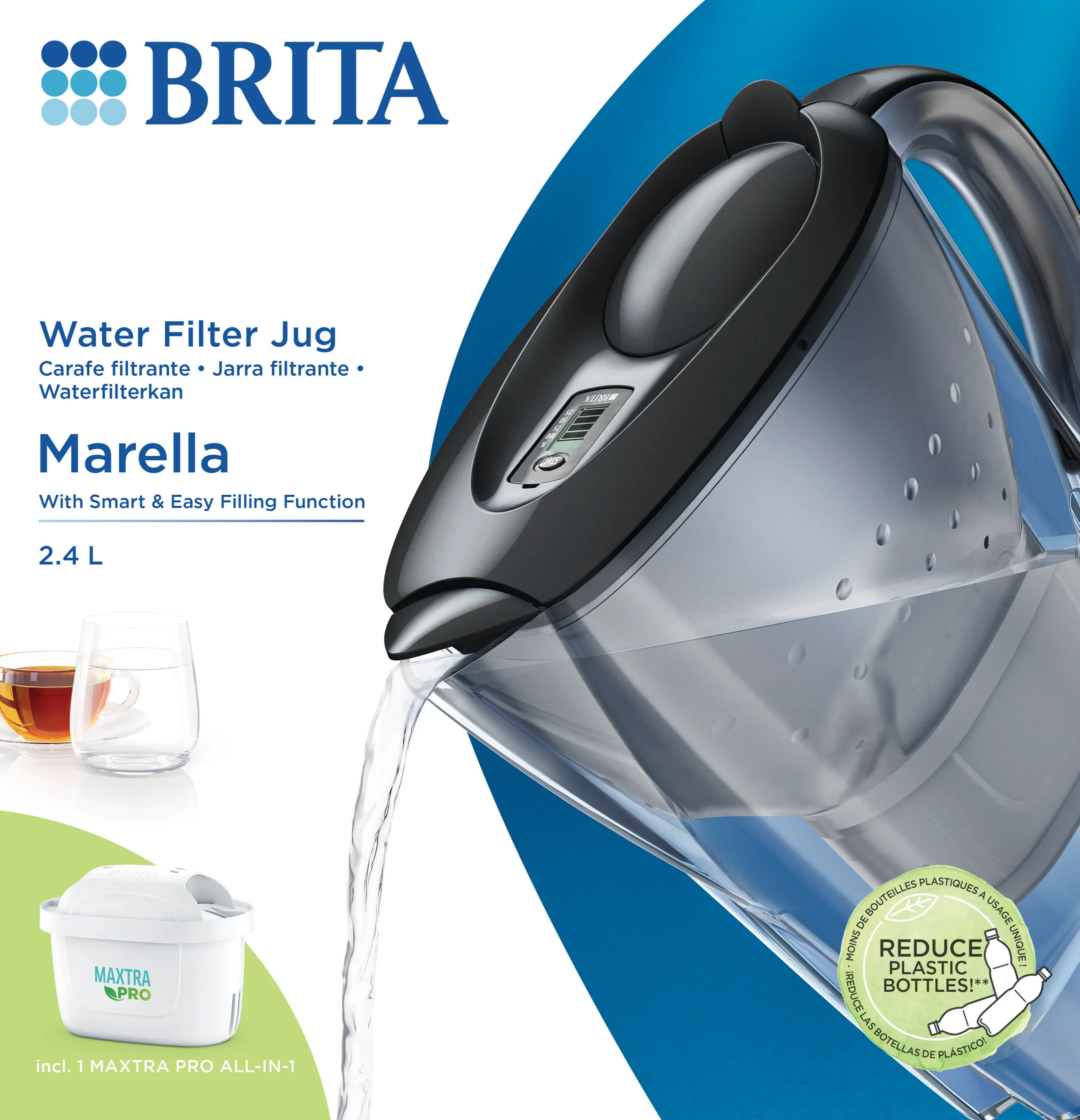 Brita Waterfilterkan Marella Cool graphite image