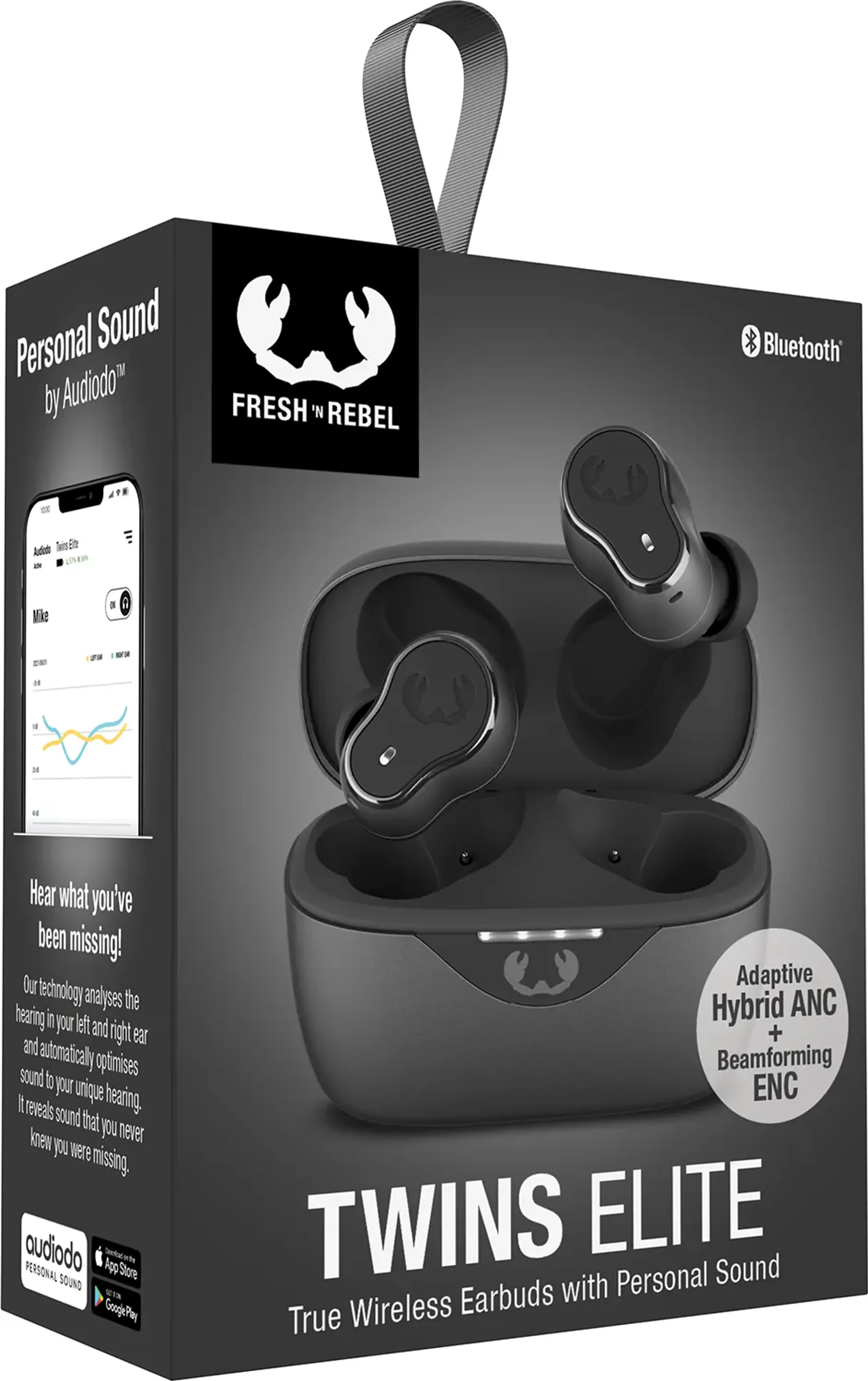 Fresh 'n Rebel Twins Elite draadloze oortjes - Storm Grey image