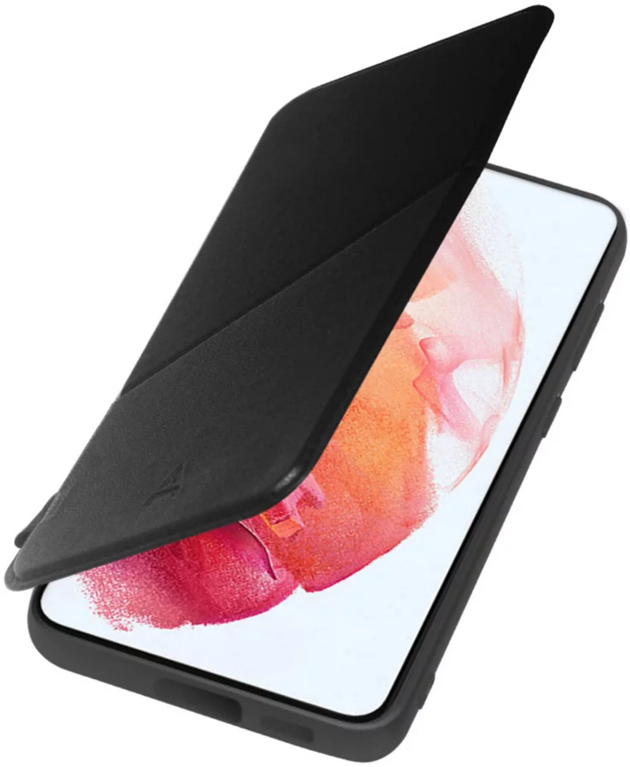 Kunstlederen bookcover voor Galaxy S23 - Zwart