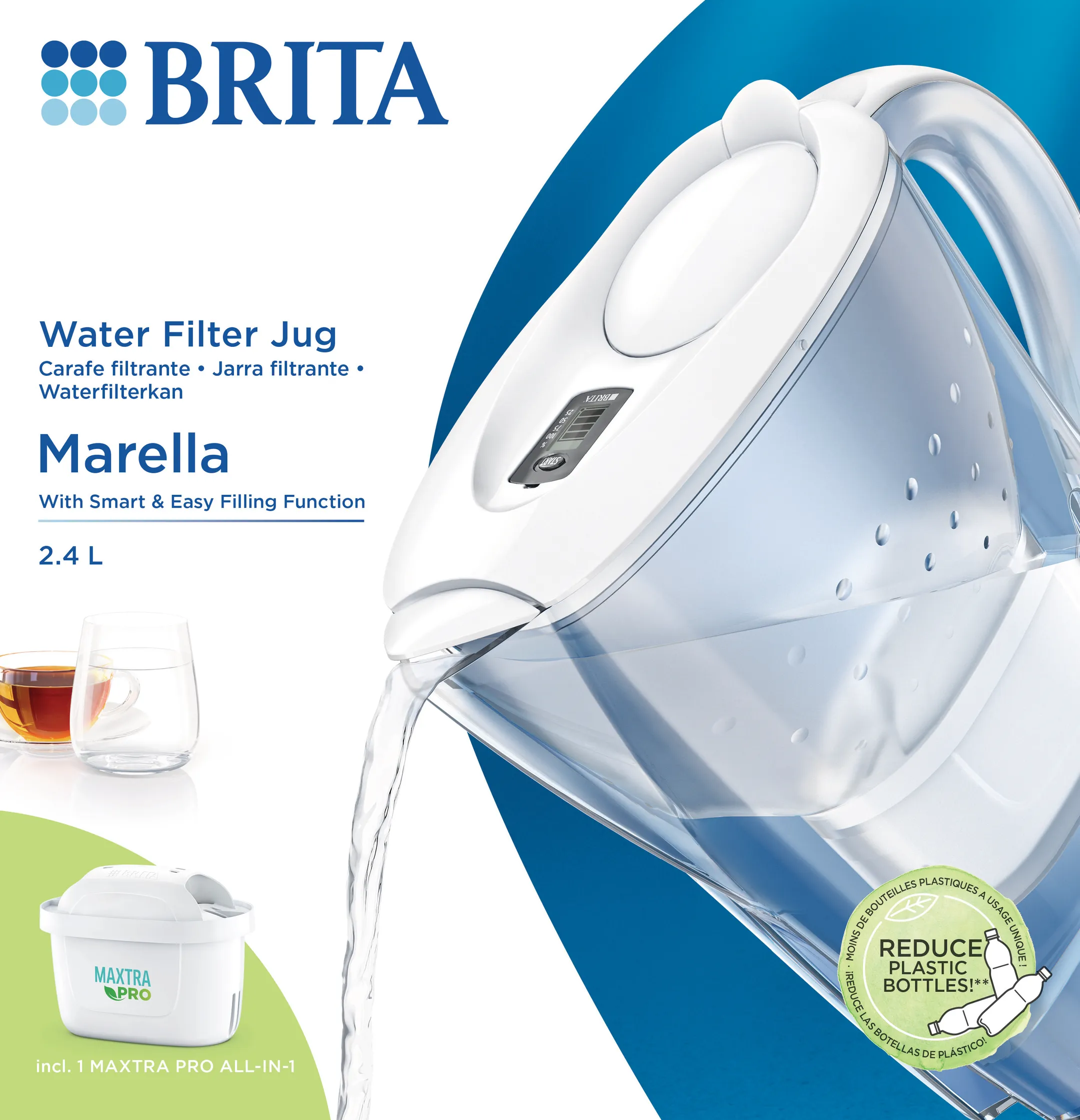 Brita Carafe filtrante Marella Cool white image