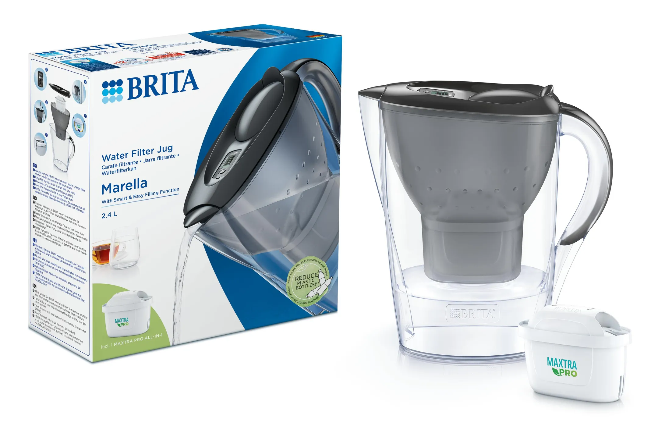 Waterfilterkan Marella Cool graphite