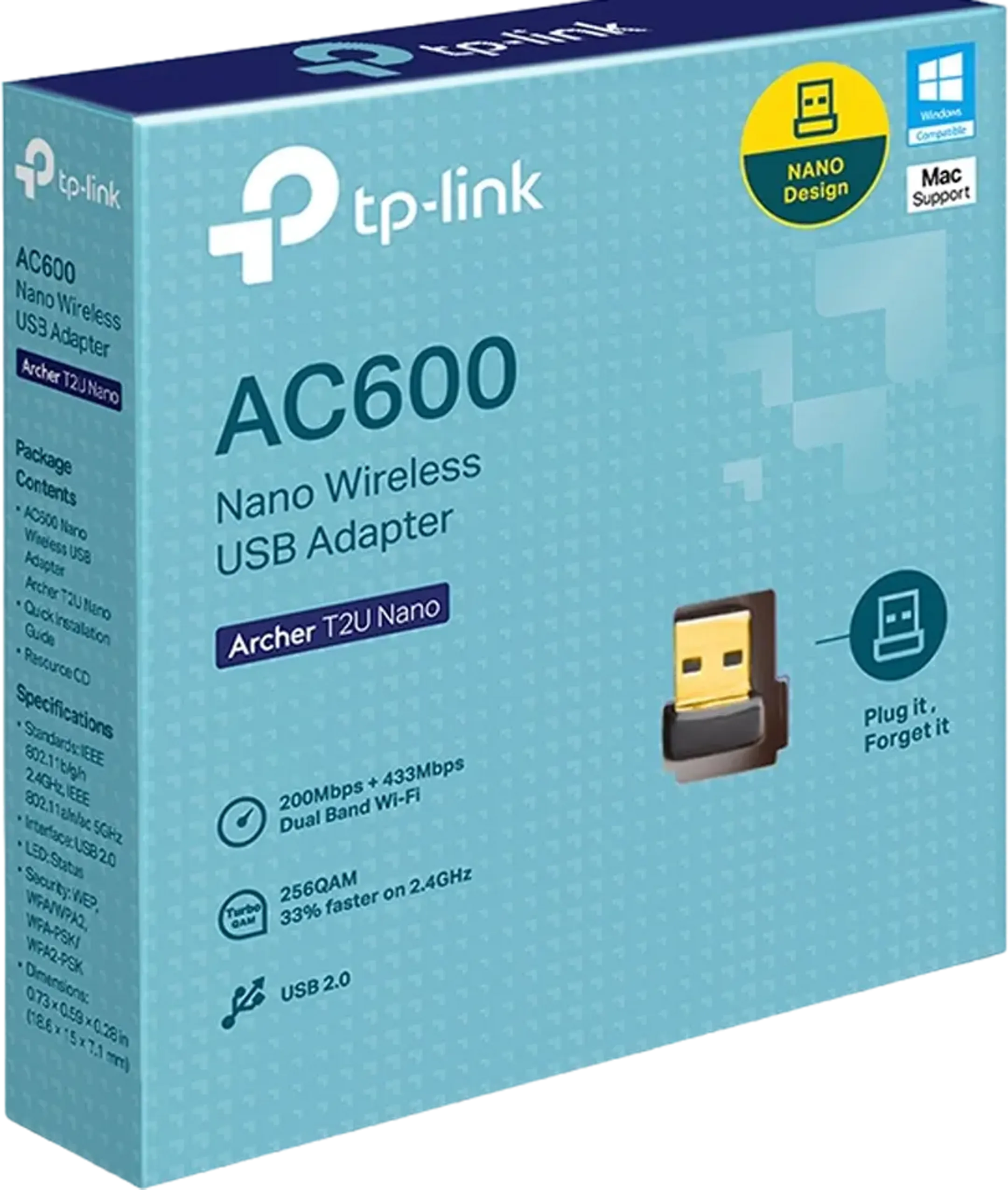 TP Link AC600 Nano Adaptateur USB sans fil Archer T2U image