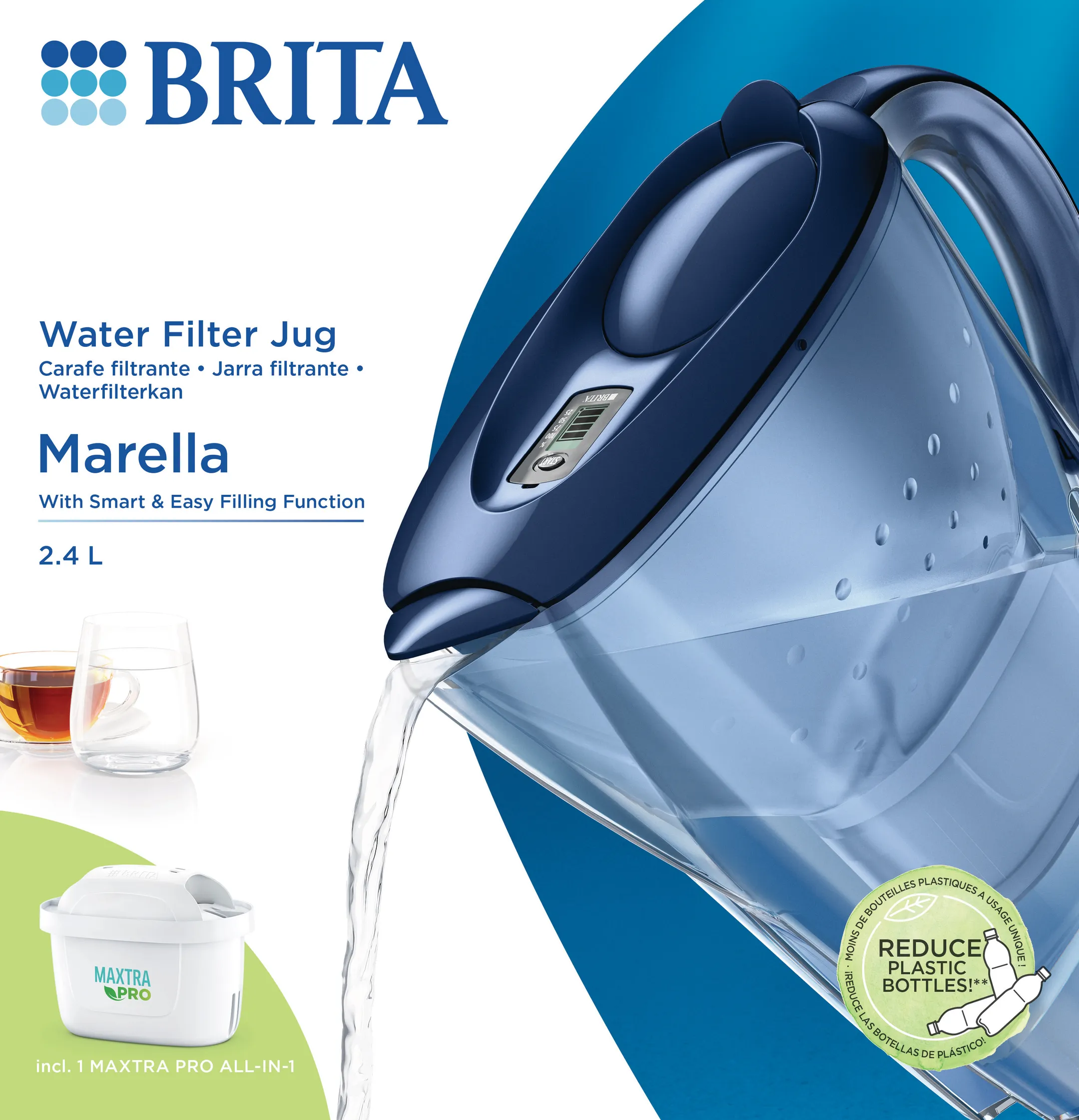 Brita Waterfilterkan Marella Cool blue image