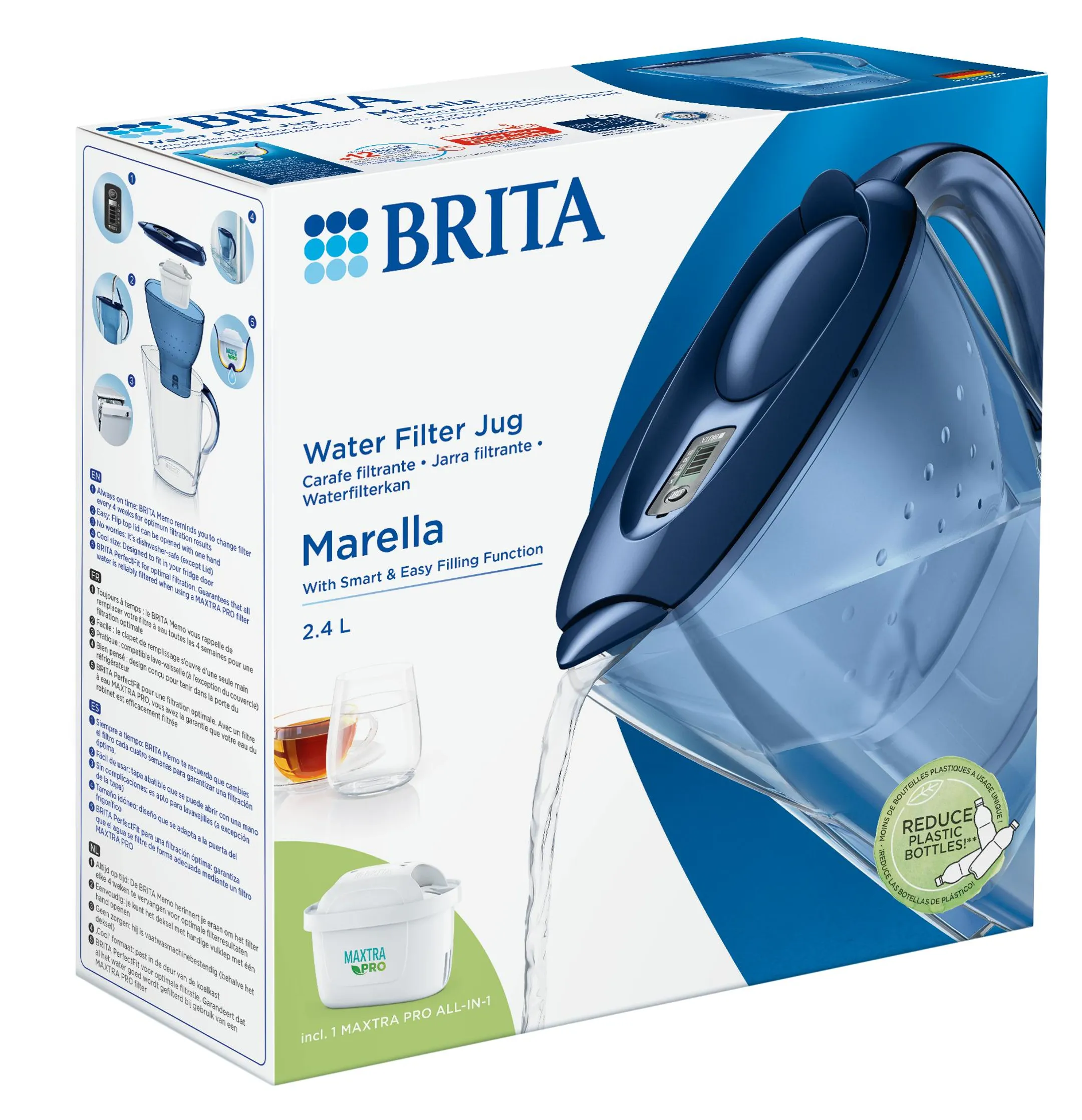 Brita Waterfilterkan Marella Cool blue image
