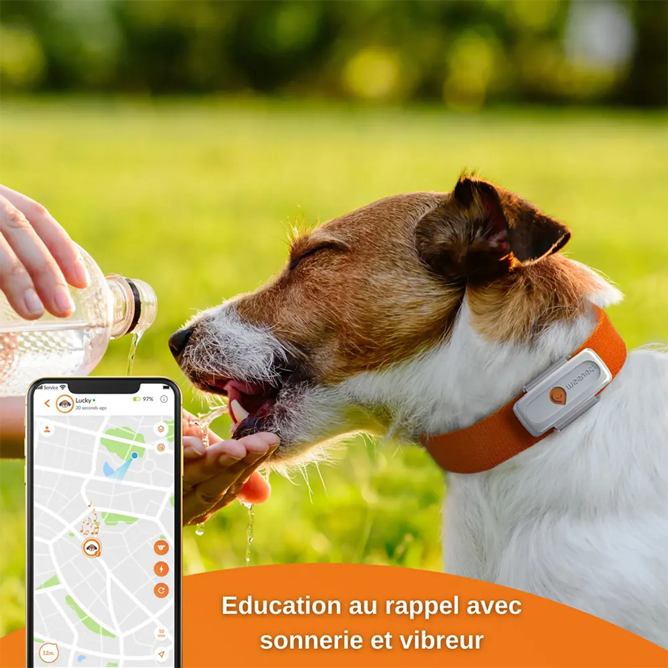Weenect Collier GPS pour chiens - XS Dogs - Blanc image