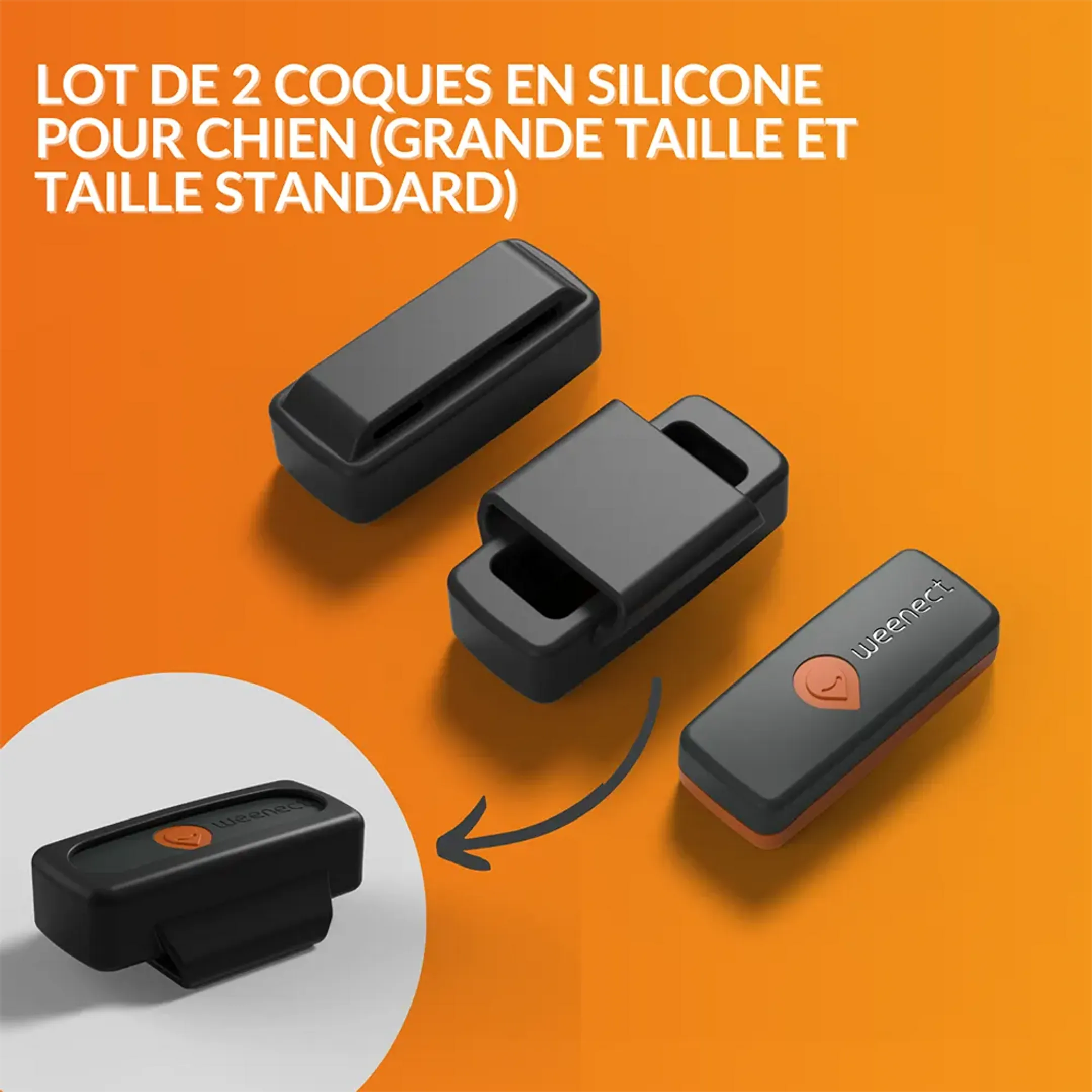Weenect Collier GPS pour chiens - XS Dogs - Noir image
