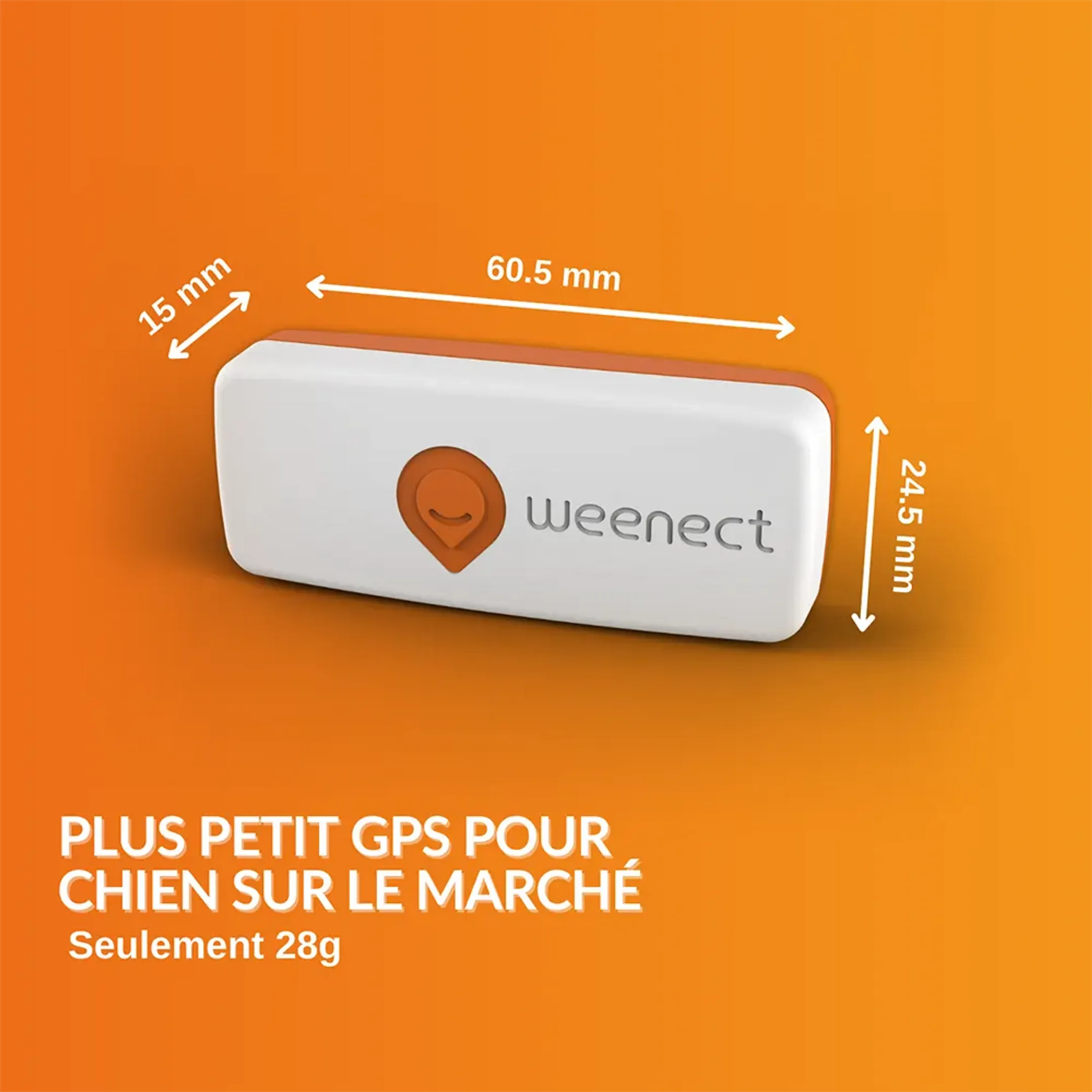 Weenect Collier GPS pour chiens - XS Dogs - Blanc image