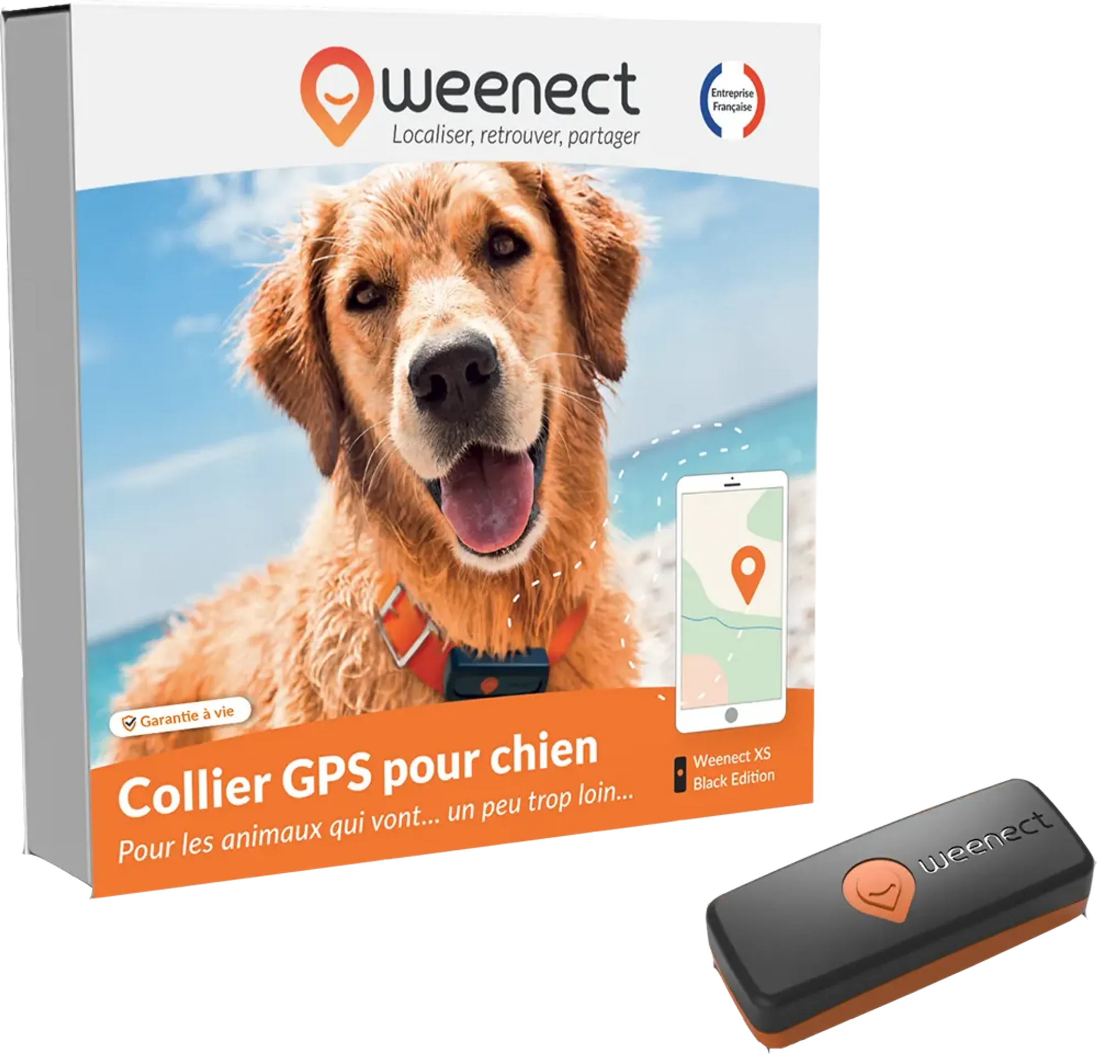 GPS tracker voor honden - XS Dogs - Zwart