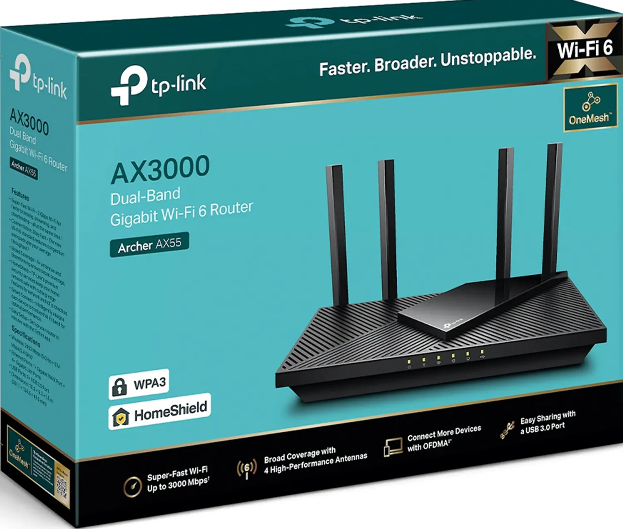 TP Link AX3000 Dual-Band Gigabit WiFI 6 Router image