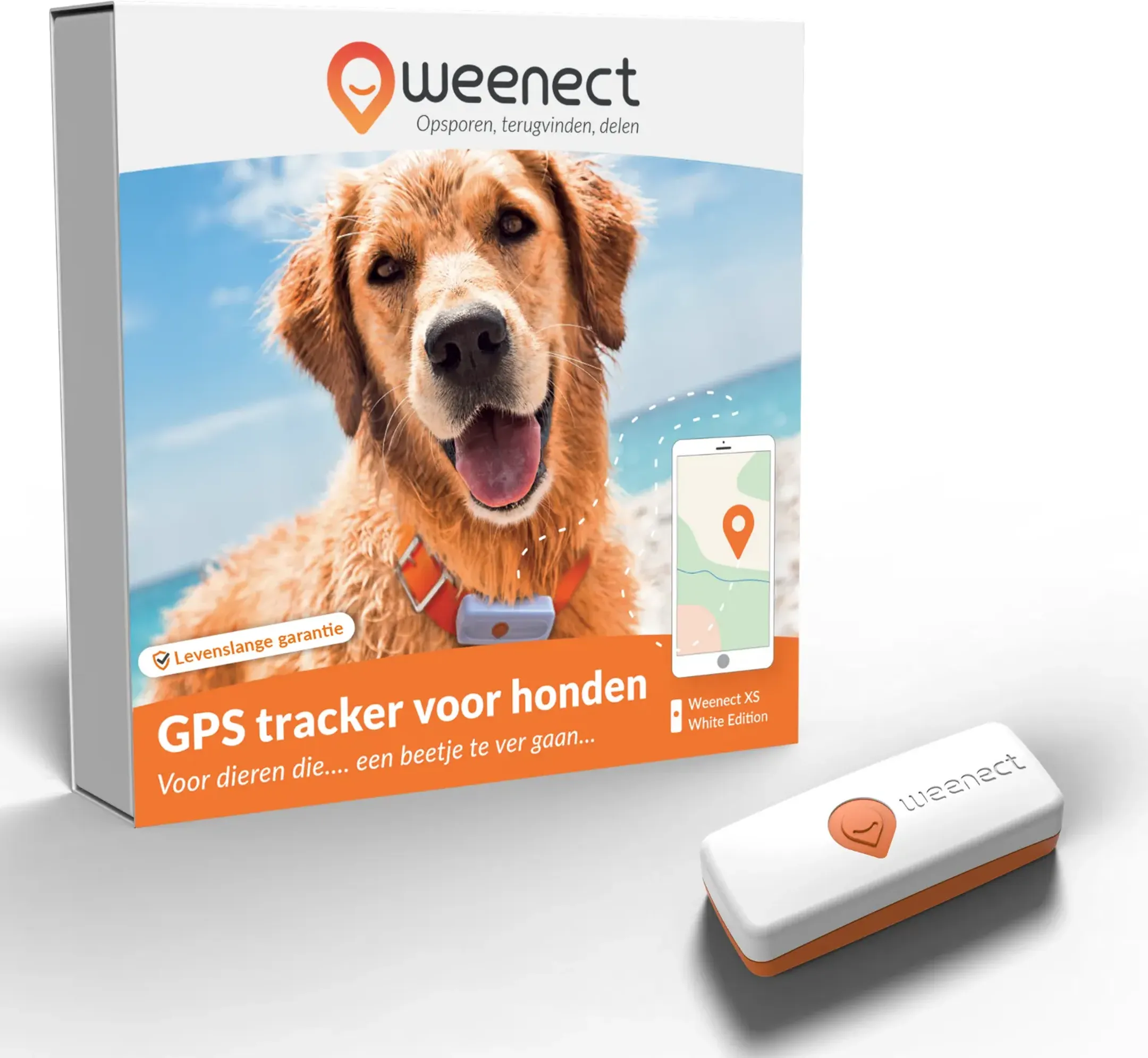 Weenect GPS tracker voor honden - XS Dogs - Wit image