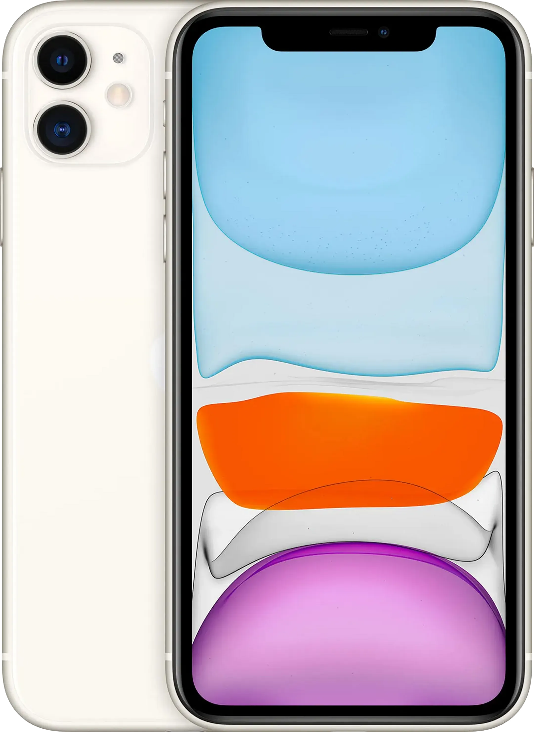 Apple iPhone 11 64 GB Wit - Refurbished grade A+ image