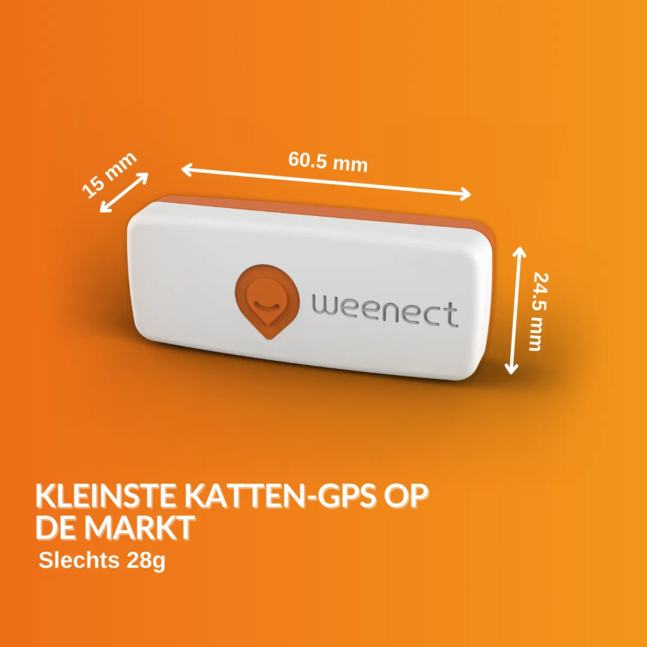 Weenect GPS tracker voor katten - XS Cats - Wit image