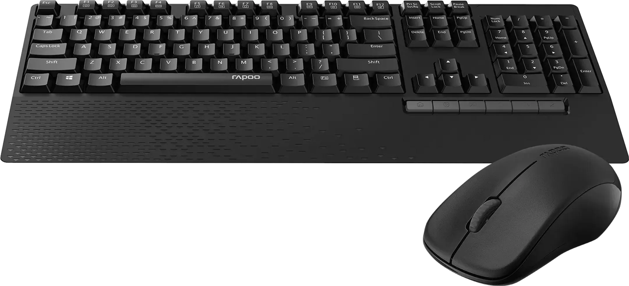 Rapoo Combo draadloos toetsenbord en muis X1960 - Zwart (AZERTY BE) image