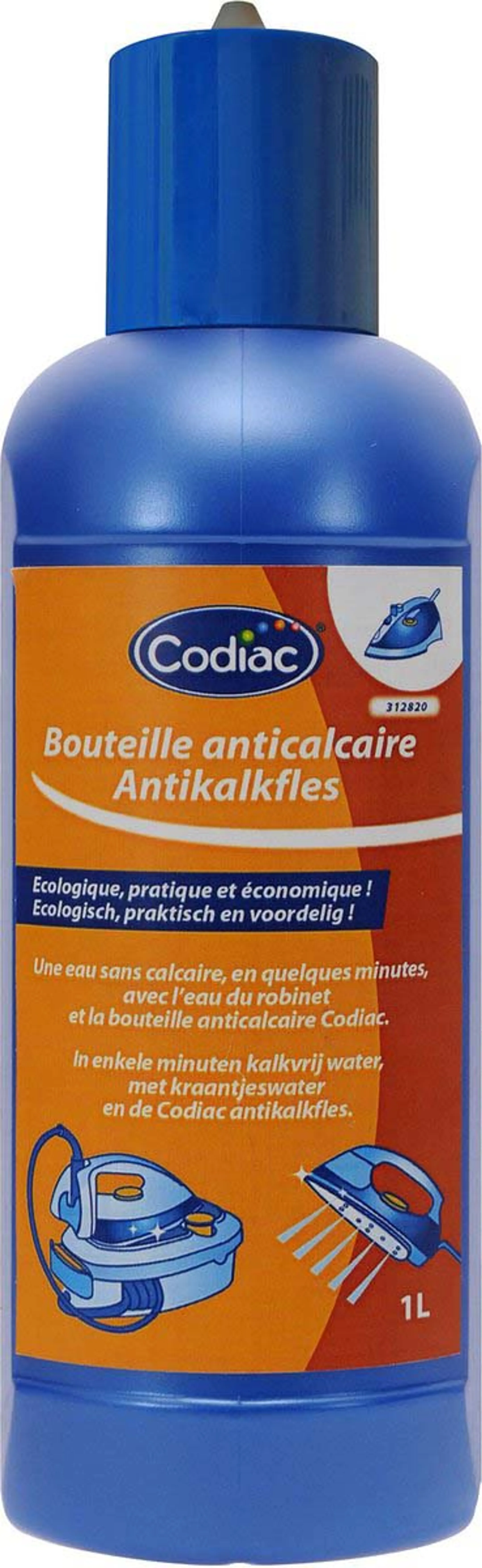 Antikalkfles voor strijkijzers - 1L