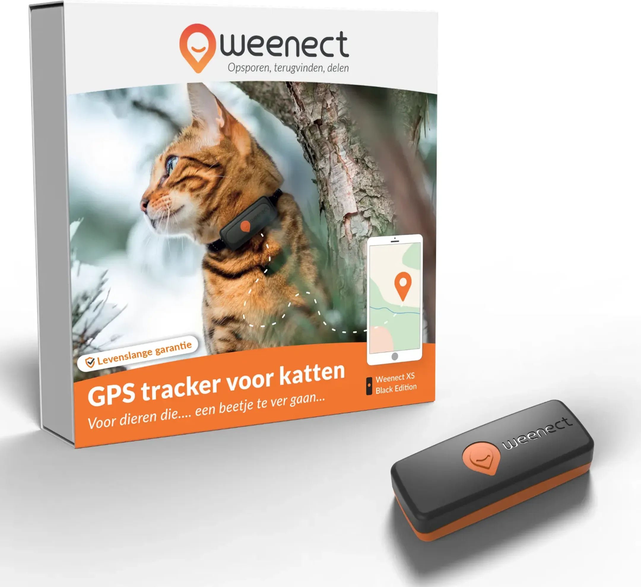 Weenect Collier GPS pour chats - XS Cats - Noir image