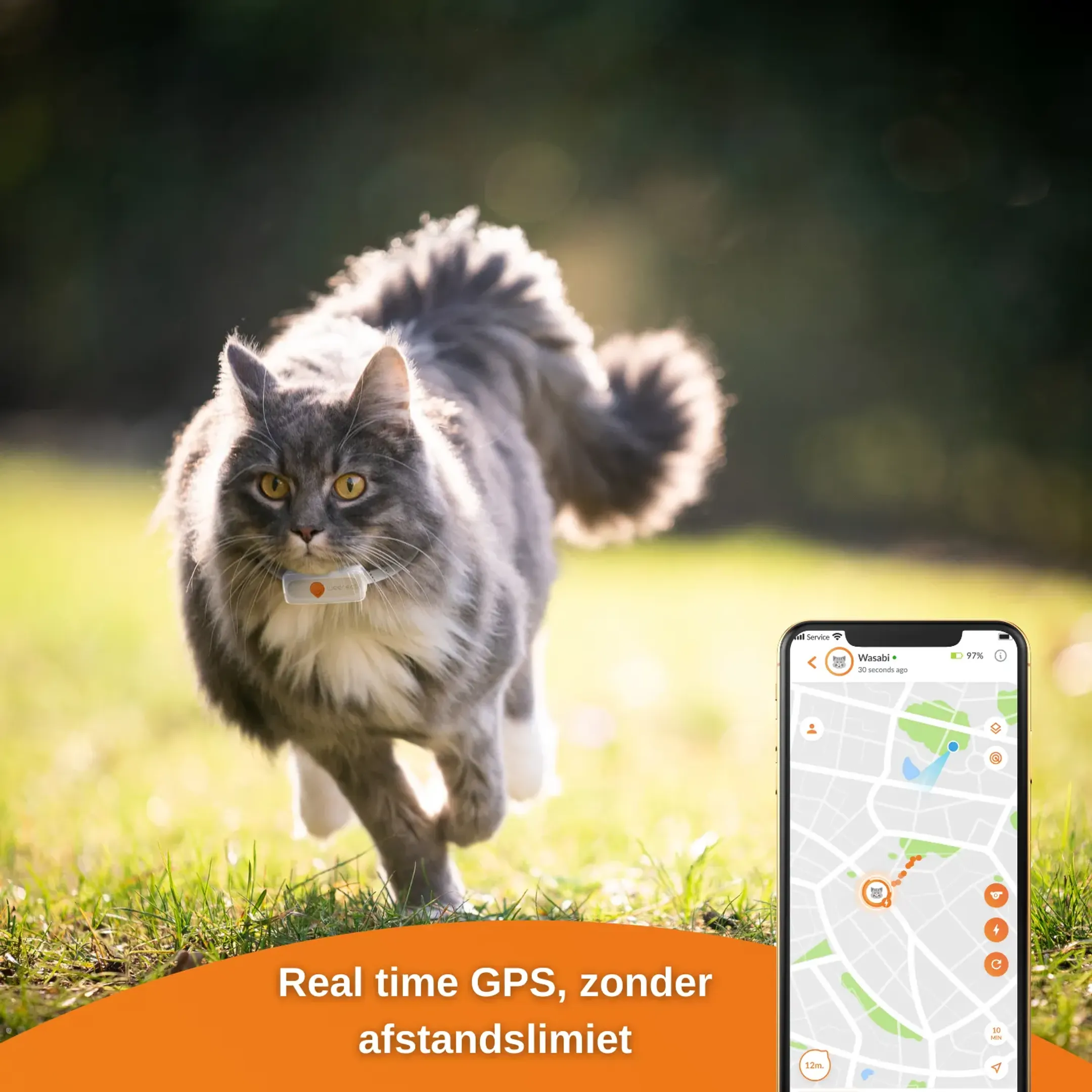 Weenect GPS tracker voor katten - XS Cats - Wit image