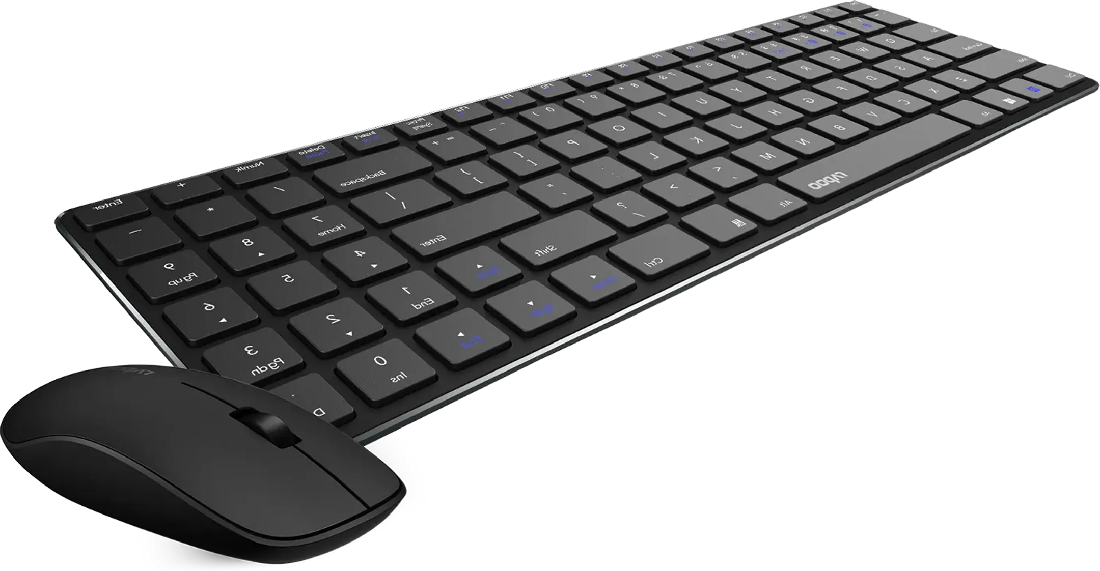 Rapoo Kit clavier et souris sans fil 9300M - Noir (AZERTY BE) image