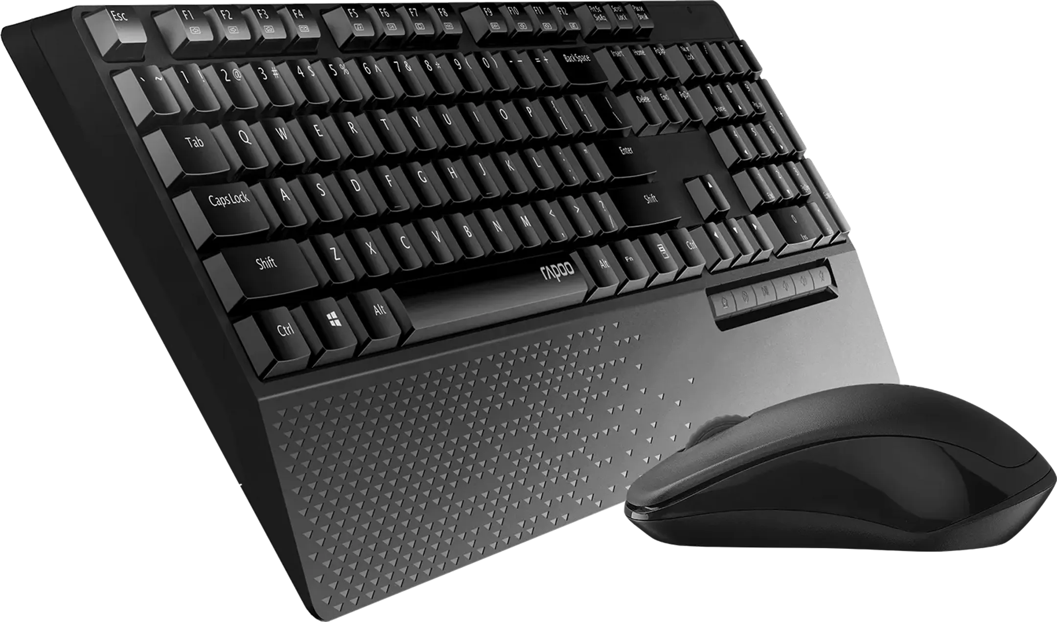 Rapoo Combo draadloos toetsenbord en muis X1960 - Zwart (AZERTY BE) image