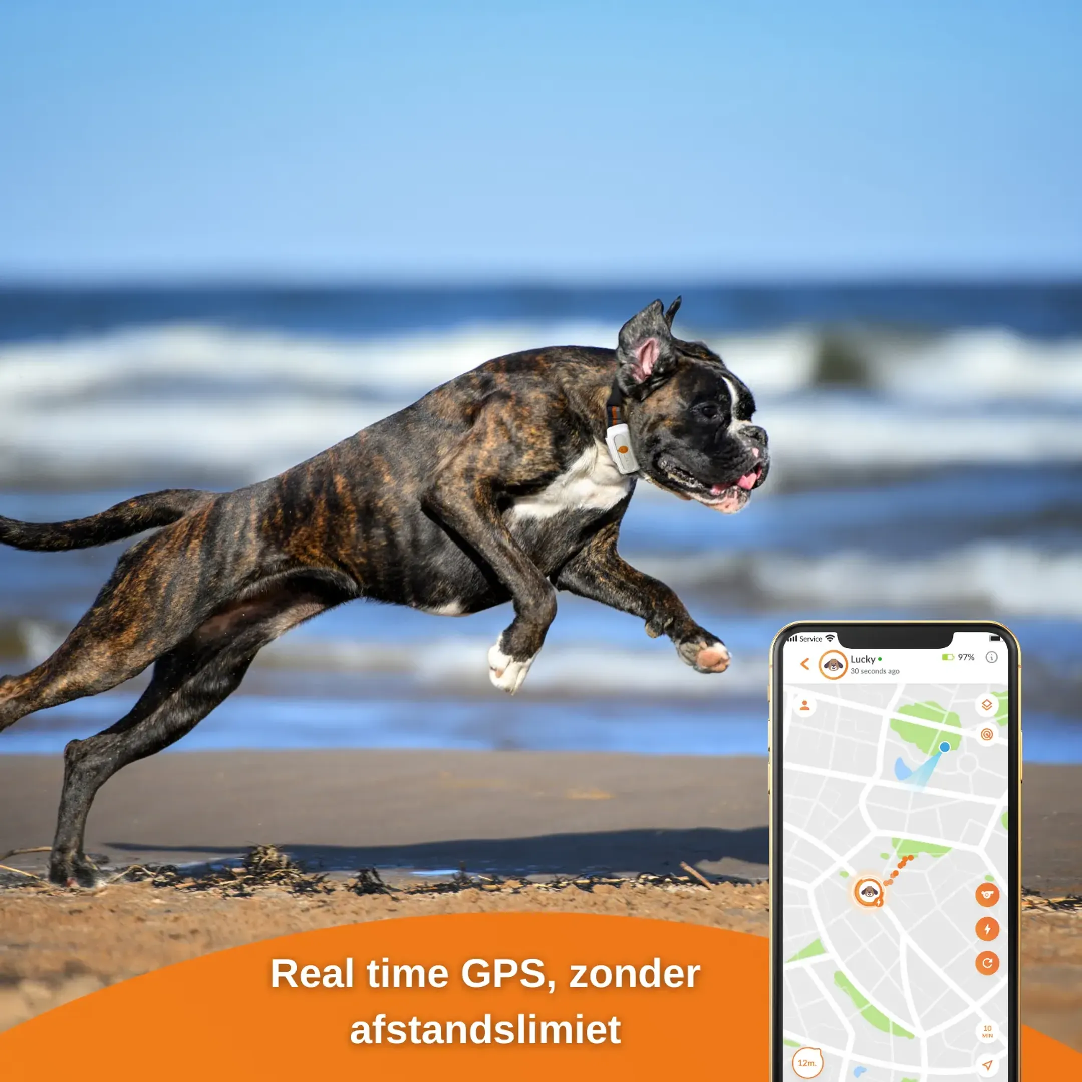 Weenect GPS tracker voor honden - XS Dogs - Wit image
