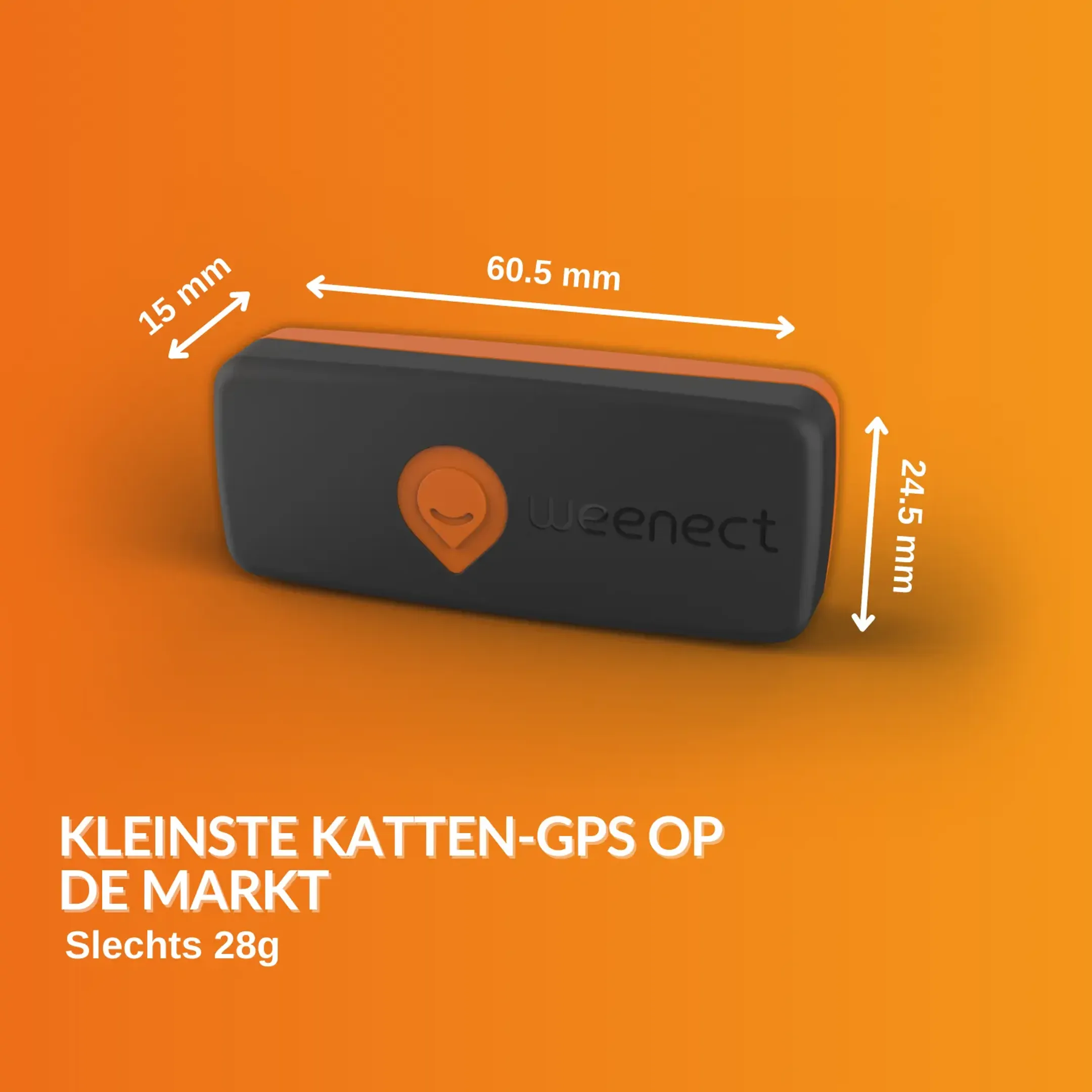 Weenect GPS tracker voor katten - XS Cats - Zwart image
