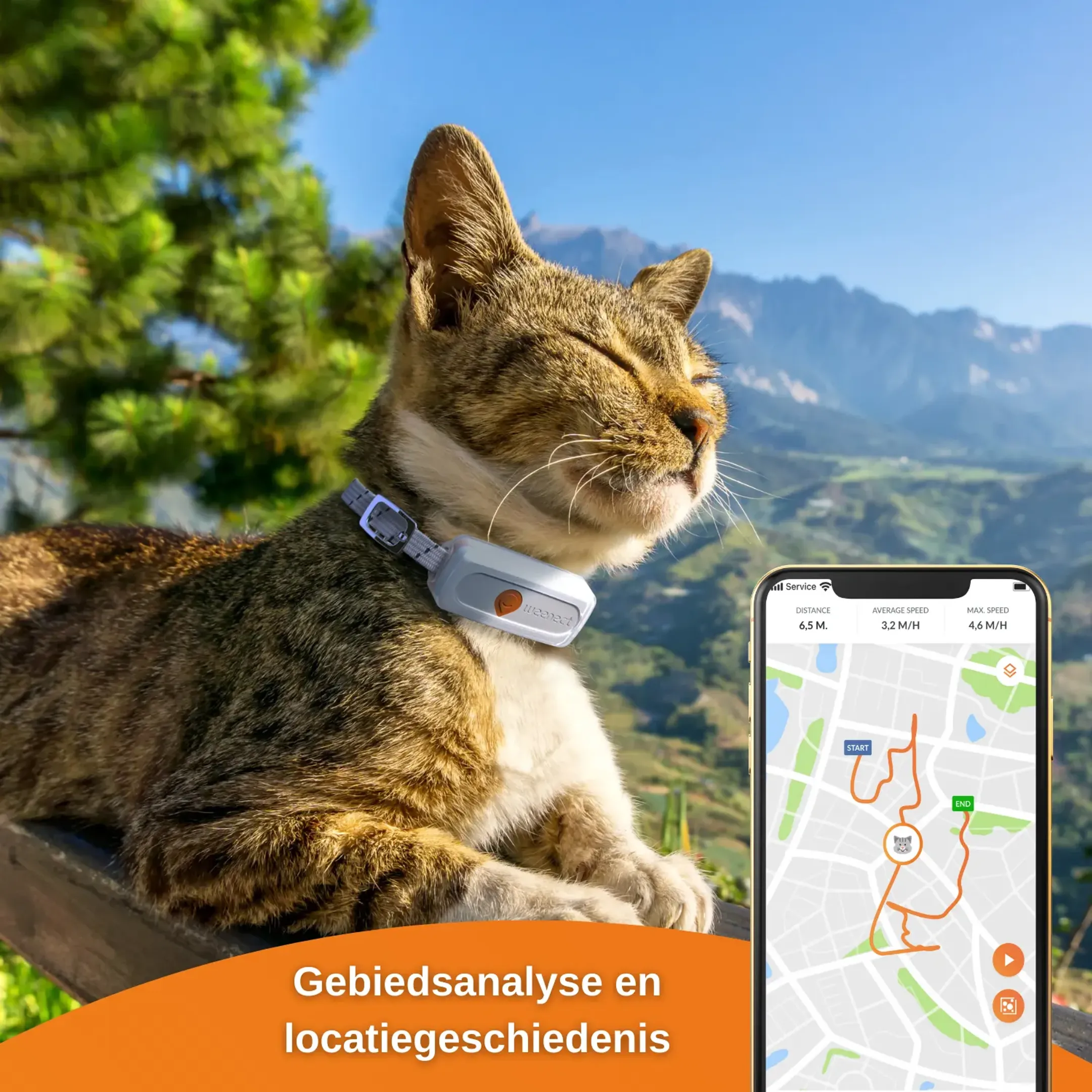 Weenect GPS tracker voor katten - XS Cats - Wit image