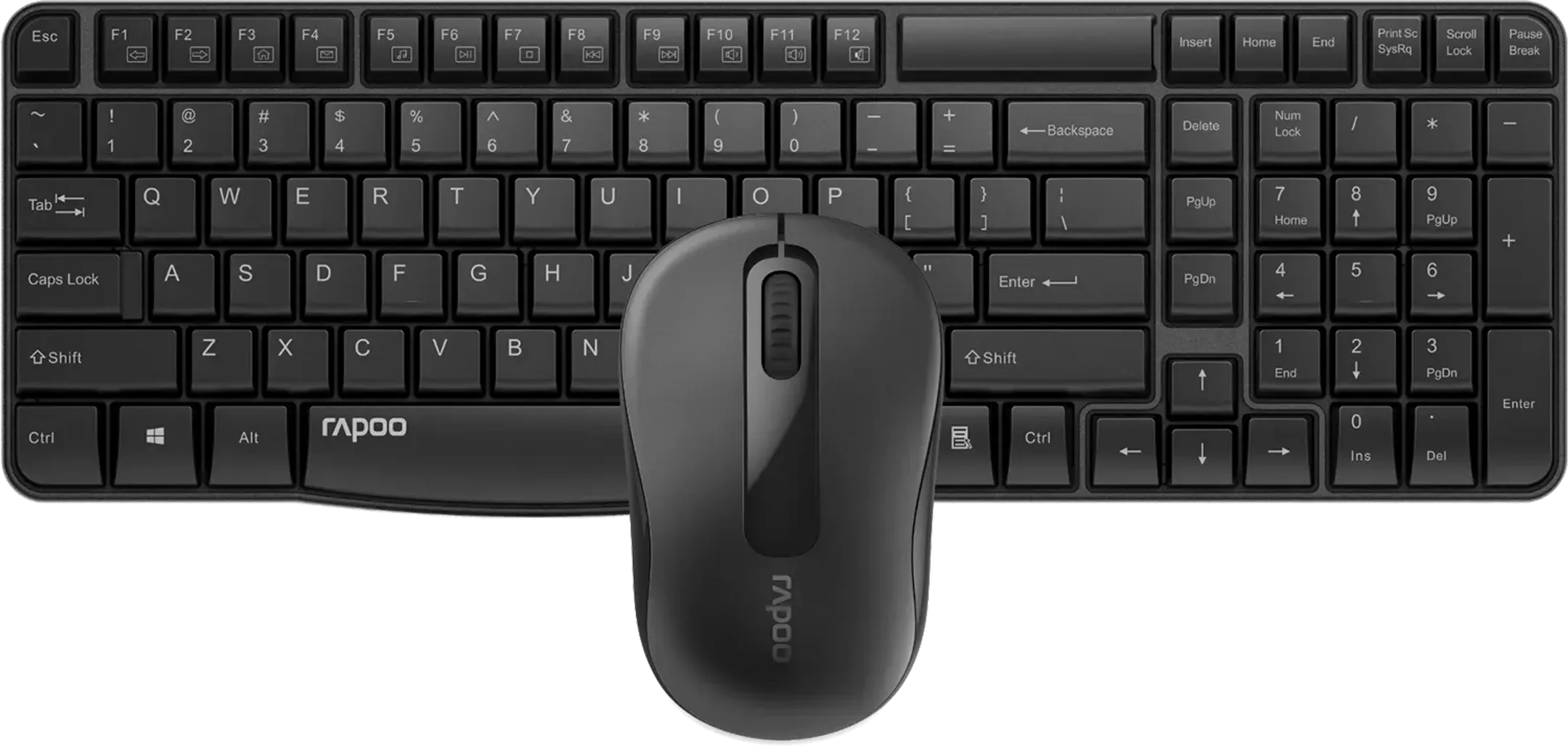 Combo draadloos toetsenbord en muis X1800S - Zwart (AZERTY BE)