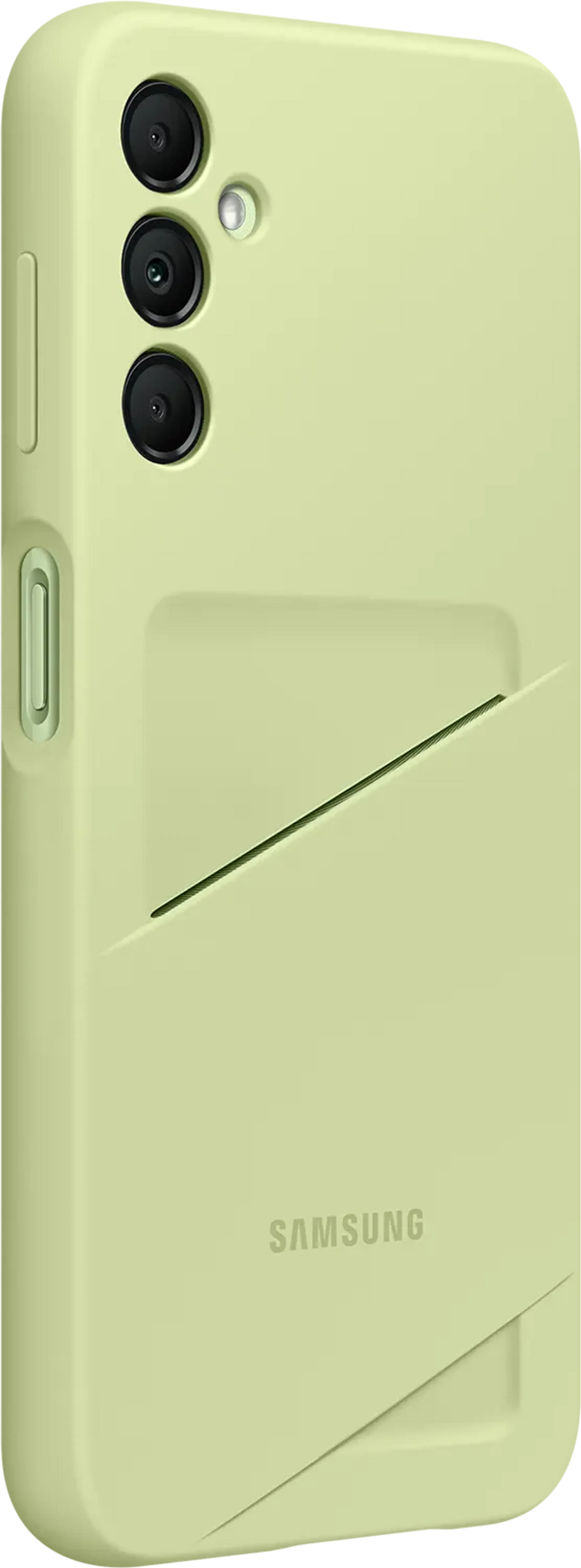 Samsung Backcover met kaarthouder voor Galaxy A14 (5G) - Groen image