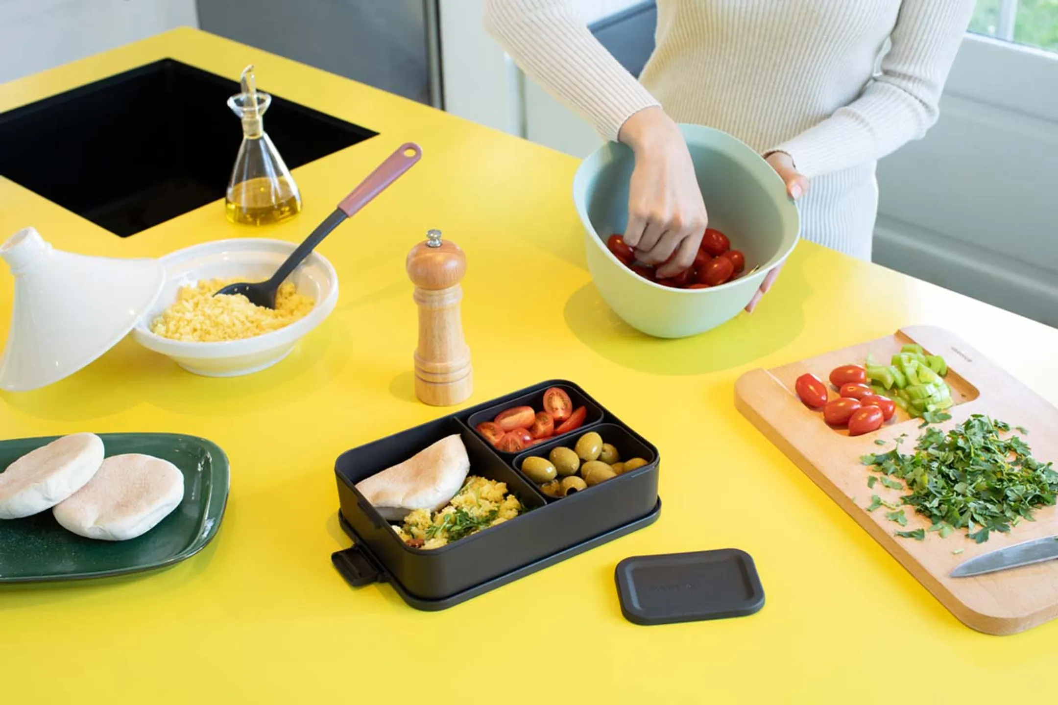 Brabantia Make & Take Bento lunchbox large - Dark Grey image