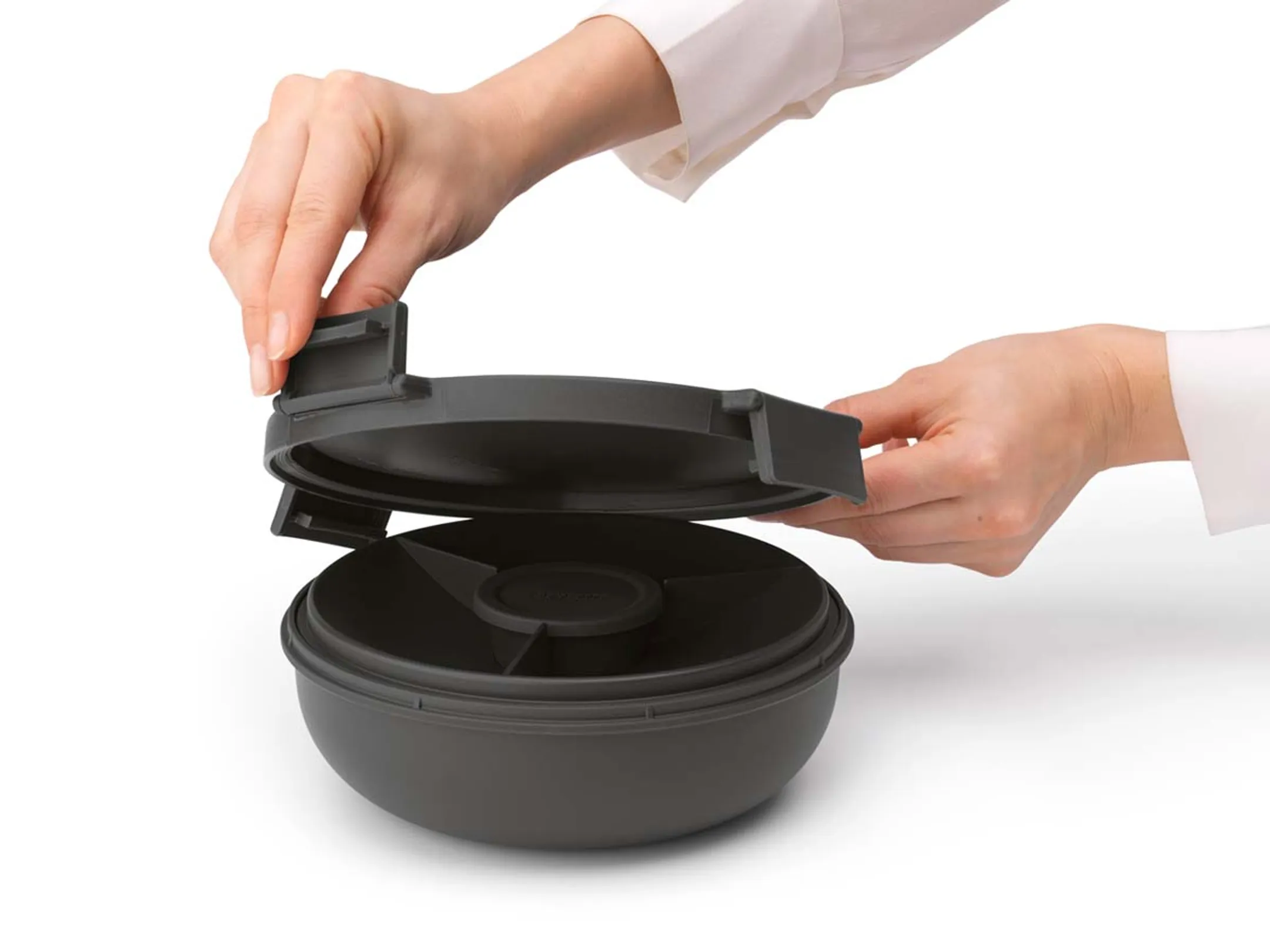 Brabantia Make & Take salade lunchkom 1,3 liter - Dark Grey image