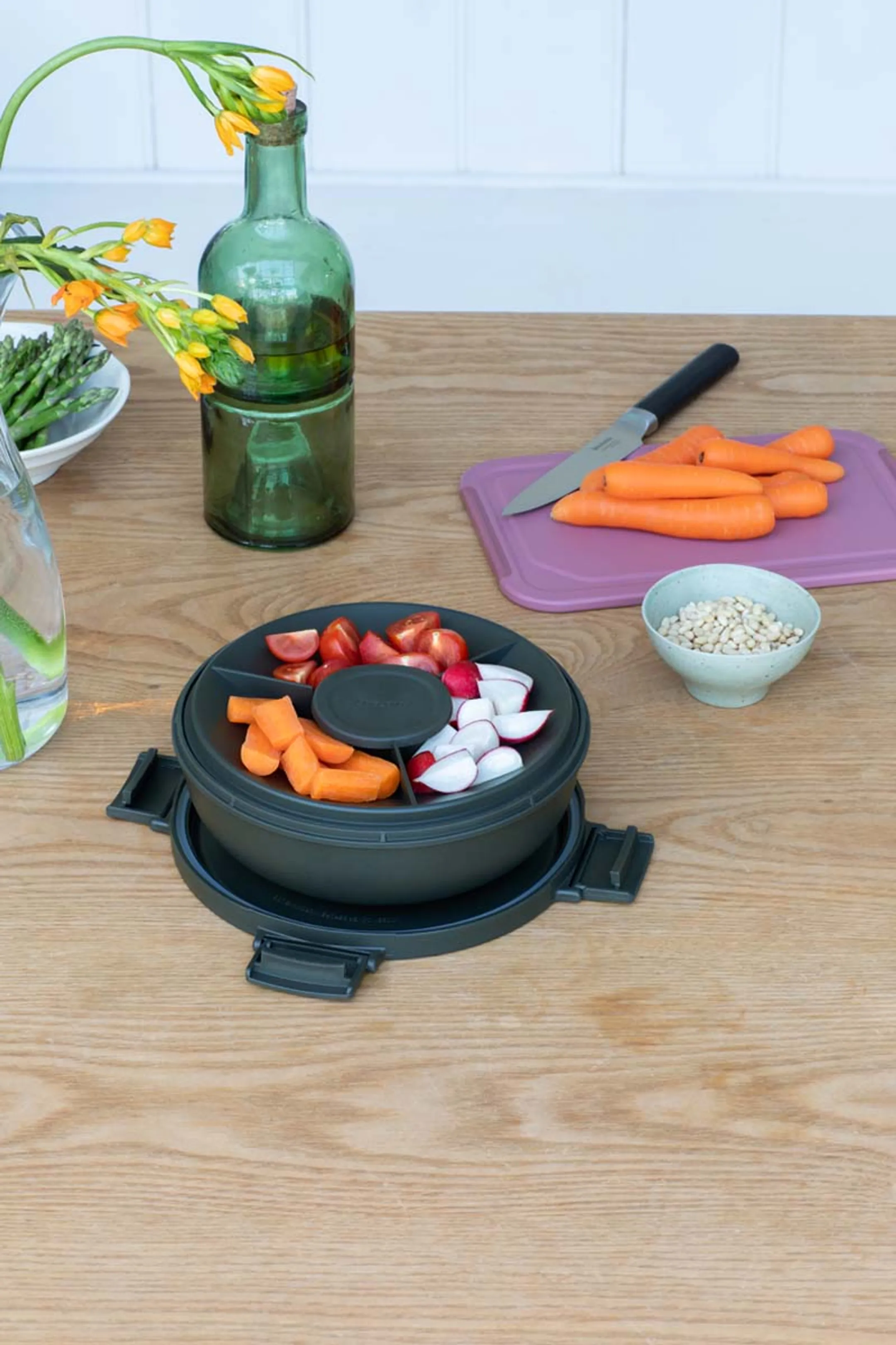 Brabantia Make & Take salade lunchkom 1,3 liter - Dark Grey image