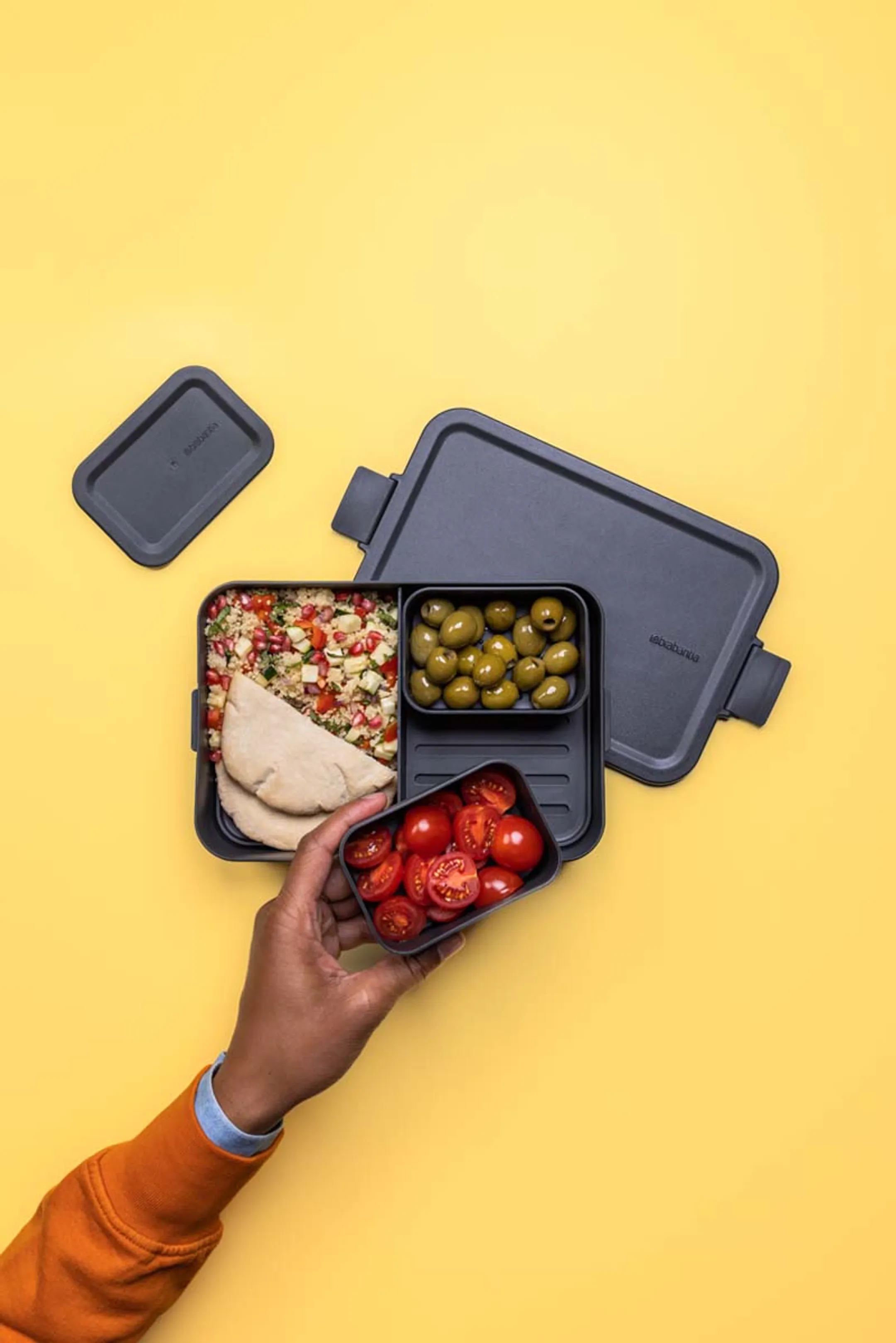 Brabantia Make & Take Bento lunchbox large - Dark Grey image