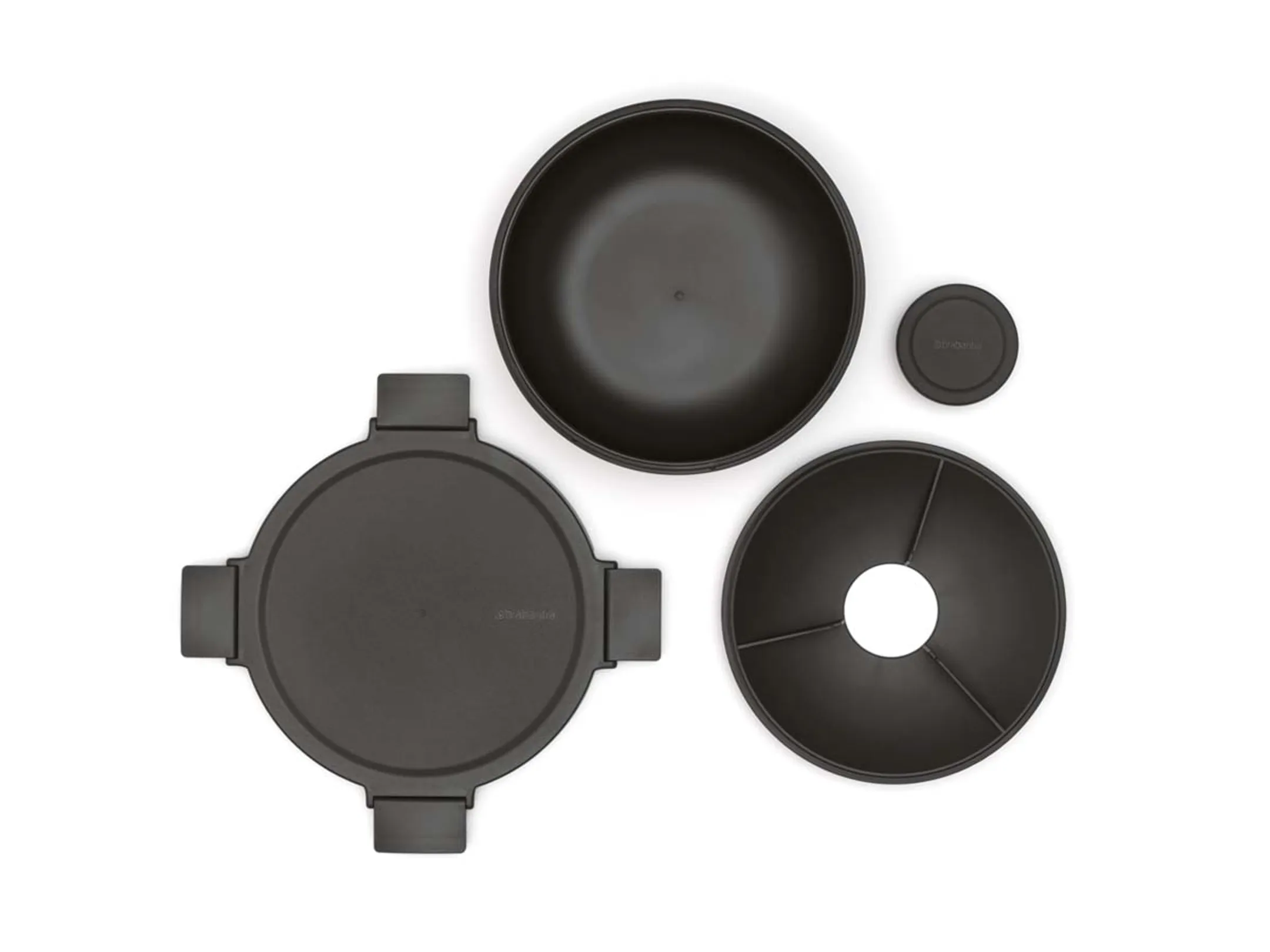 Brabantia Make & Take salade lunchkom 1,3 liter - Dark Grey image