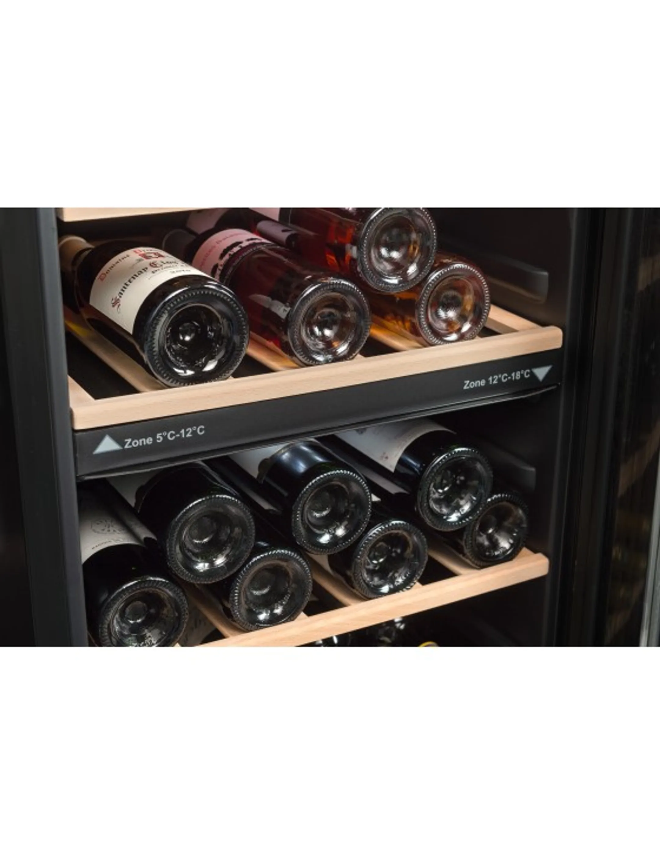 La Sommelière Wijnklimaatkast LS512ZBLACK dual zone image