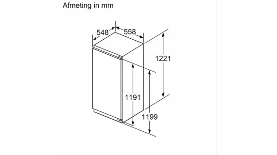 Siemens Inbouw koelkast KI41RADD1 iQ500 hyperFresh 122 cm, foto 2