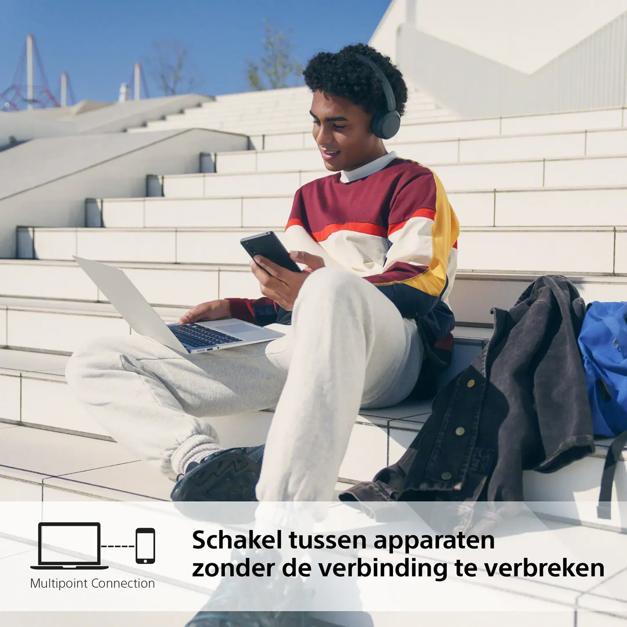 Sony WH-CH520 koptelefoon - Zwart image