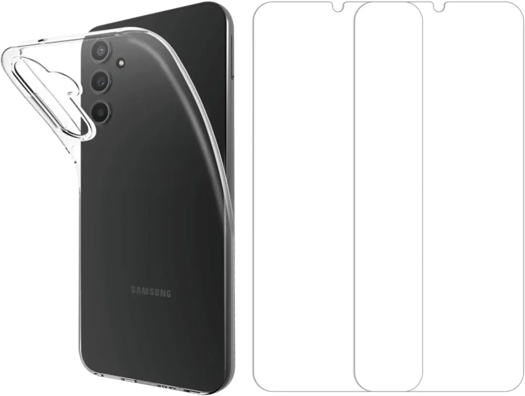 Coque + 2 protège écrans pour Galaxy A54