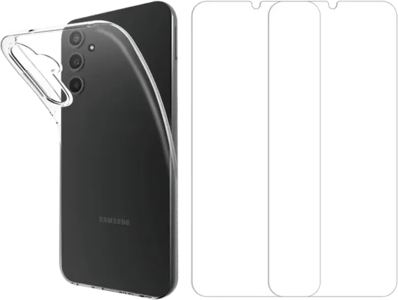 Coque + 2 protège écrans pour Galaxy A14 (5G)