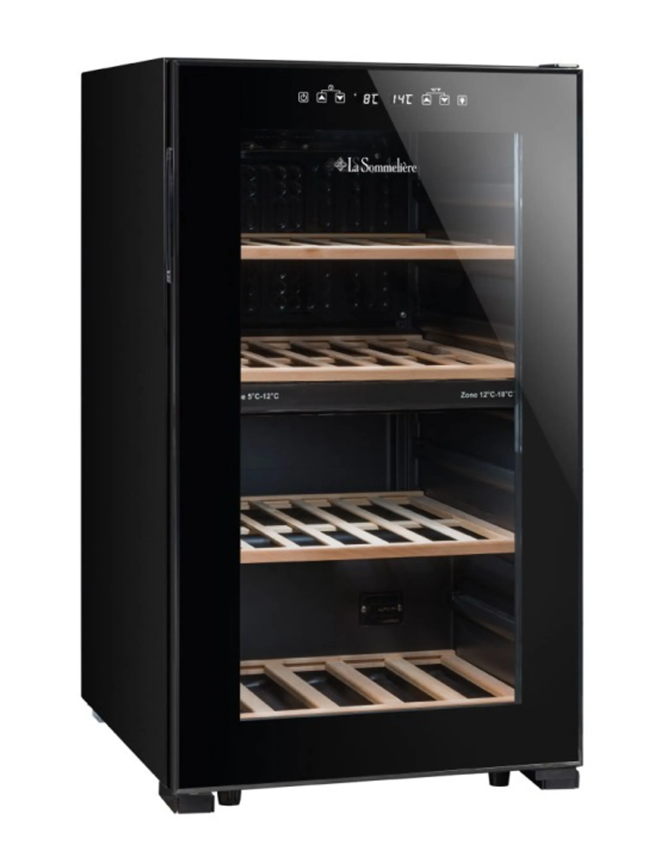 La Sommelière Wijnklimaatkast LS512ZBLACK dual zone image