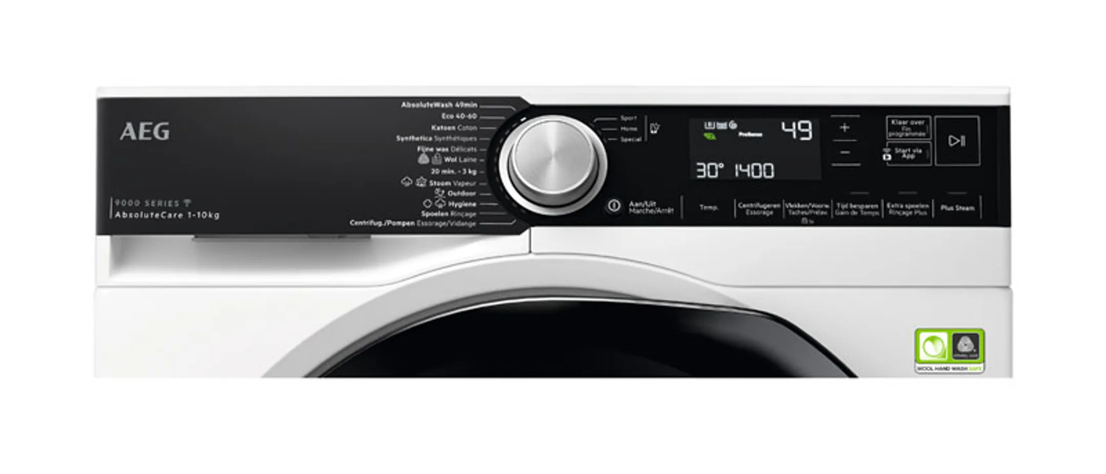 AEG Bundel - Wasmachine LR97C168 ABSOLUTECARE® + Droogkast TR99M78CS AbsoluteCare Plus image