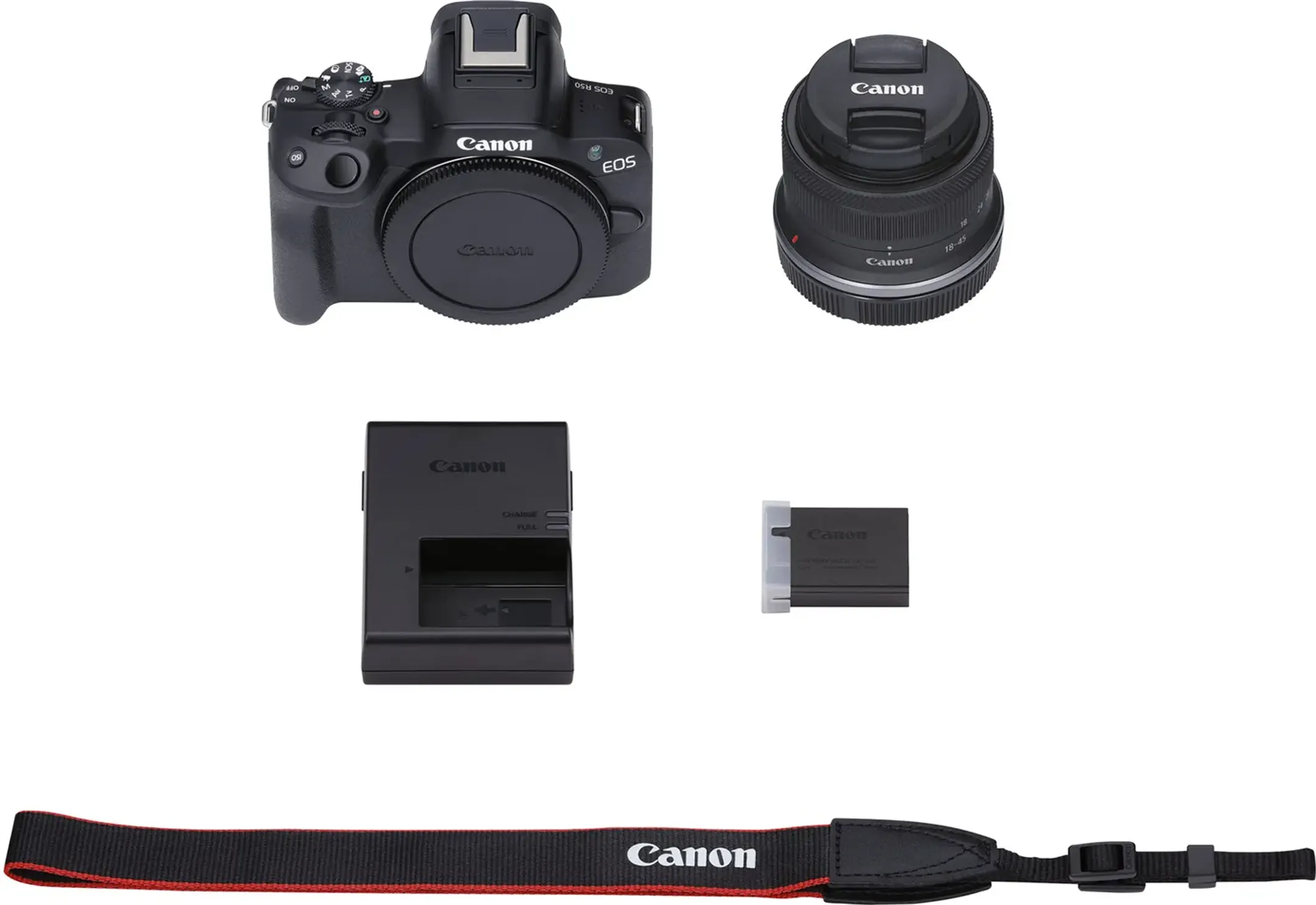 Canon Appareil photo hybride EOS R50 - Noir + objectif RF-S 18-45 mm f/4.5-6.3 IS STM image