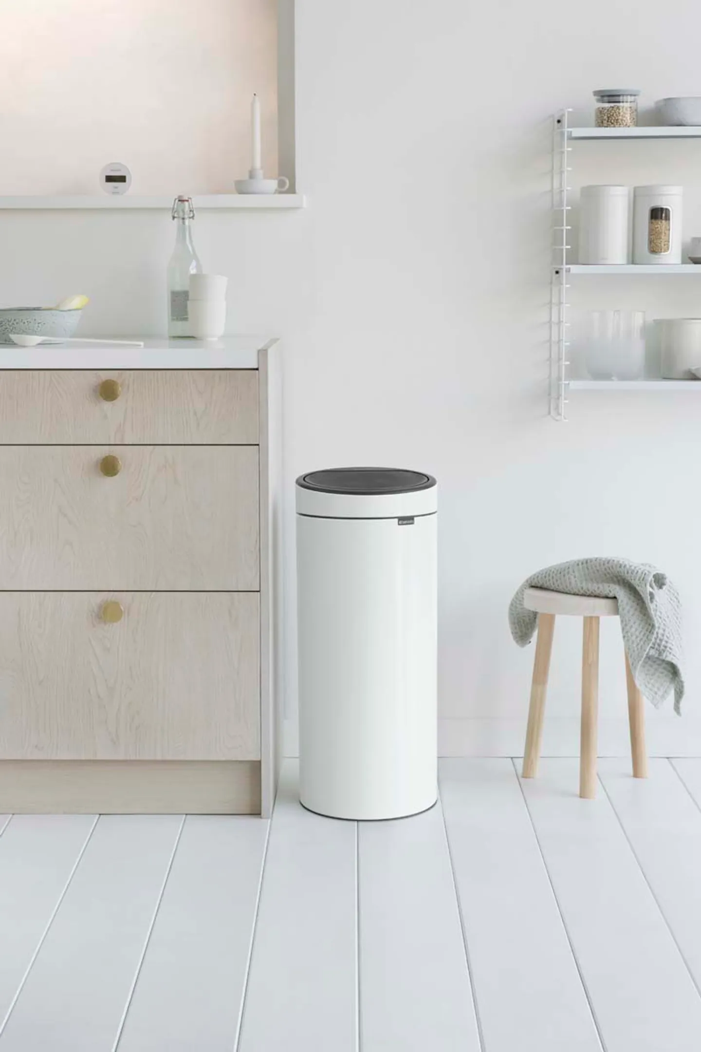 Brabantia Touch Bin afvalemmer 30 liter met kunststof binnenemmer