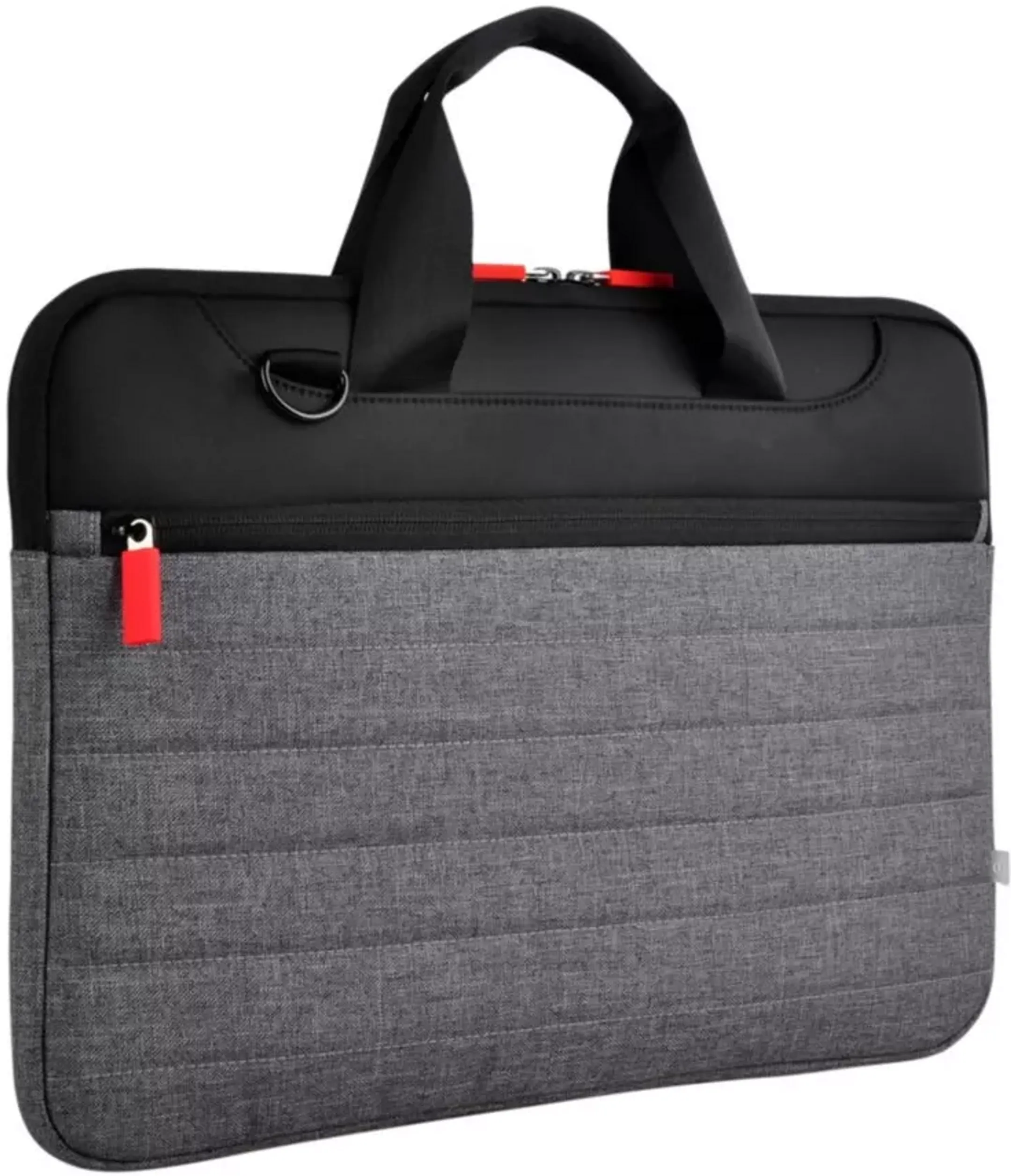 Essentiel-B Sacoche 17'' Classic Gris/Rouge + Souris sans fil image